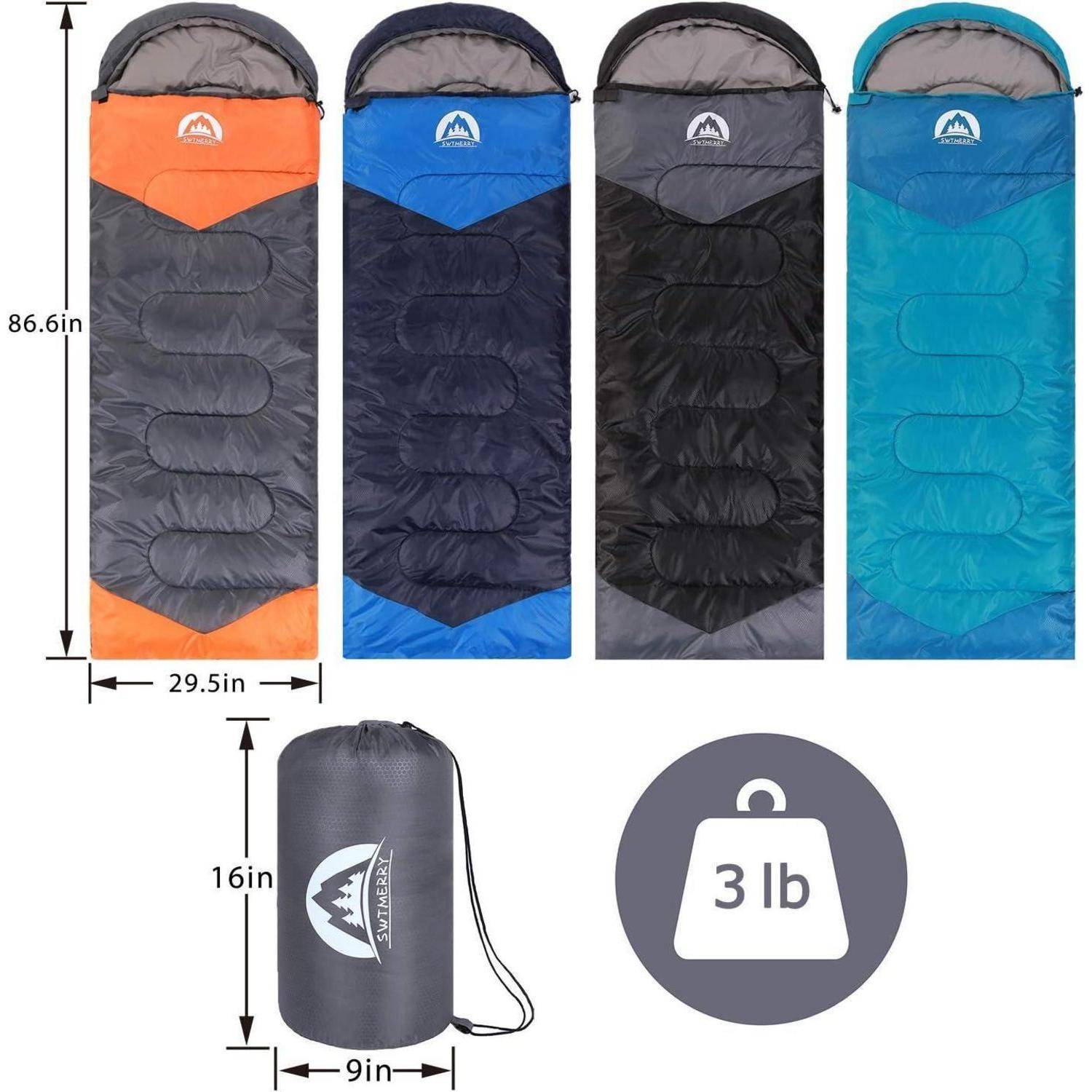 Schlafsack 3-4 Jahreszeiten warm-kalt, leicht, für