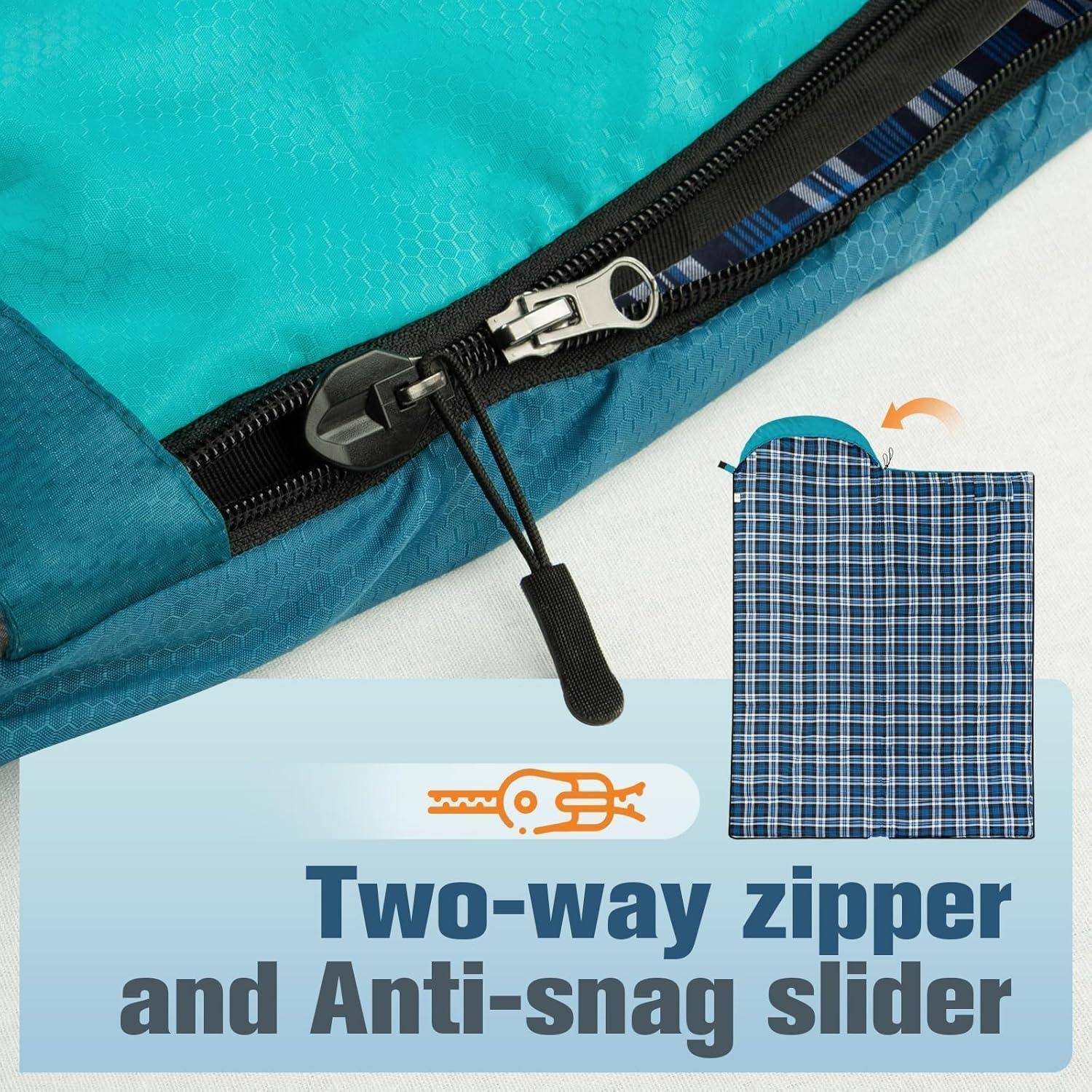 Schlafsack Winter -5°-20 Grad Outdoor 3-4 Jahreszeiten Leicht