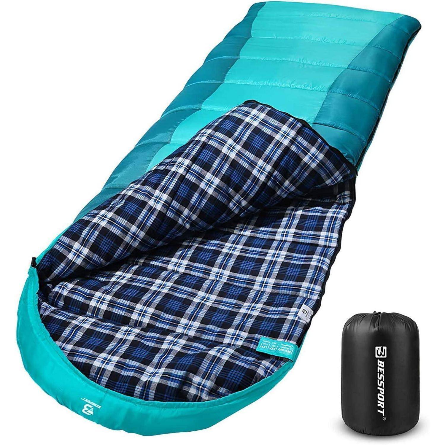 Schlafsack Camping 3-4 Jahreszeiten -8 °C 20°C Wasserdicht Warm
