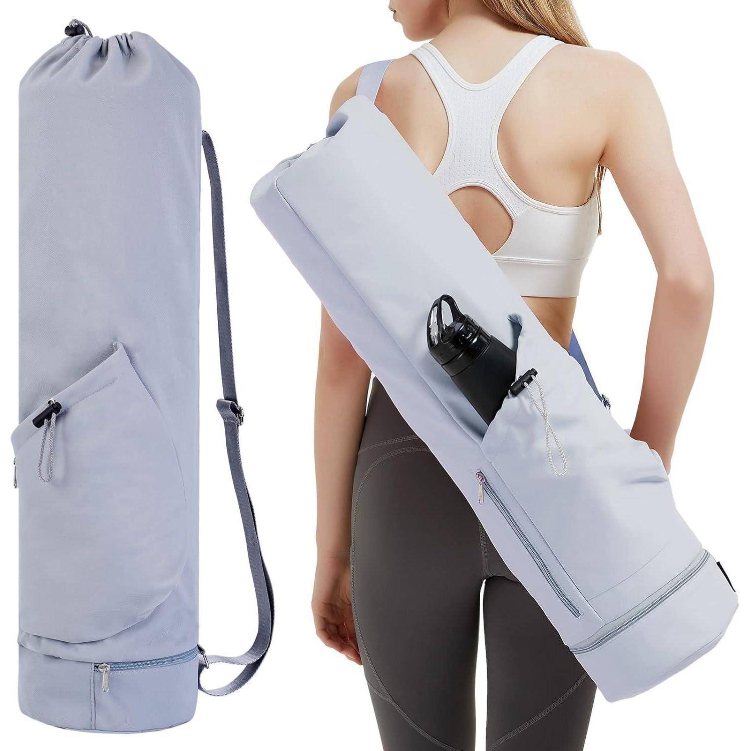 Yogatasche Damen Gym Sporttasche mit Nassfach Blau