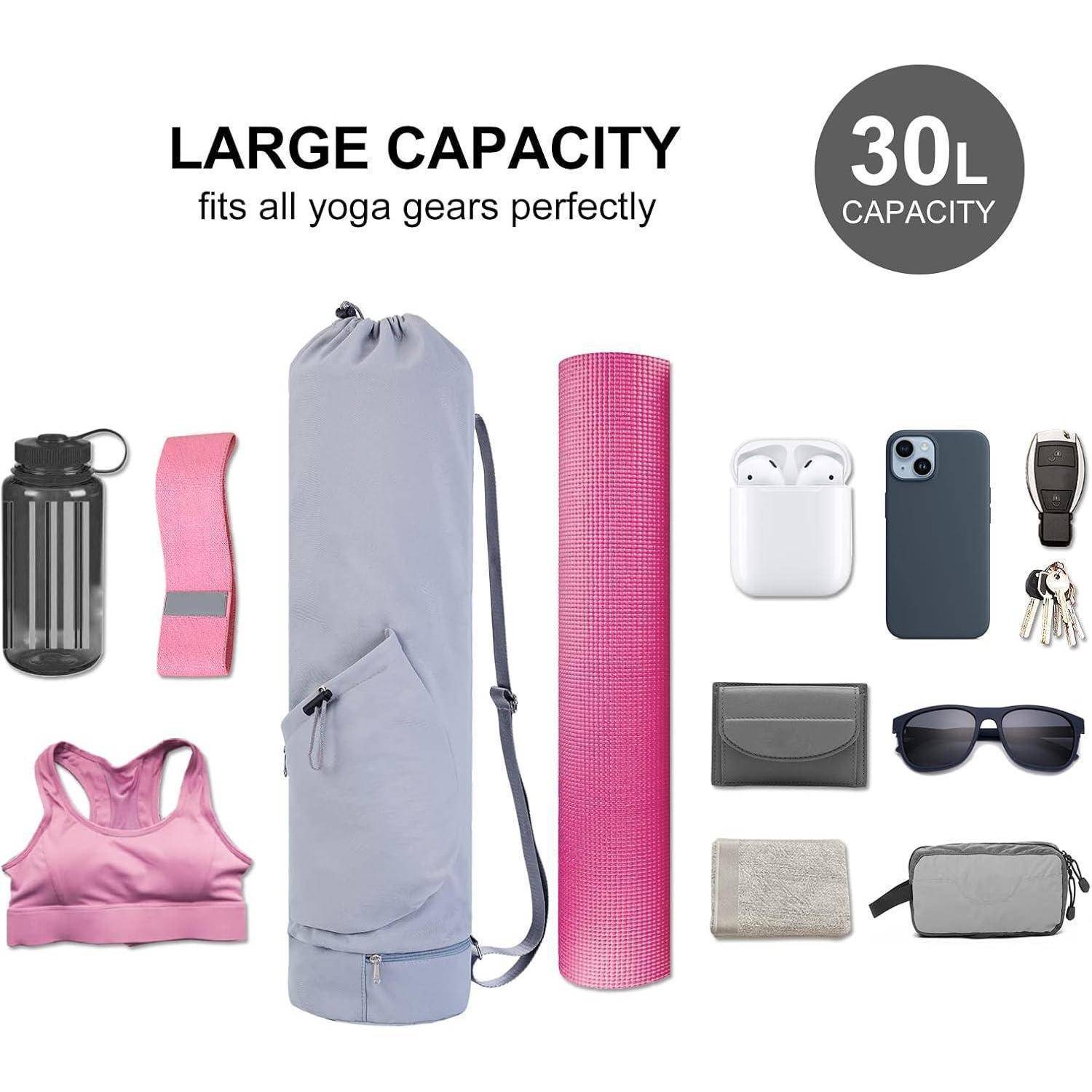 Yogatasche Damen Gym Sporttasche mit Nassfach Blau
