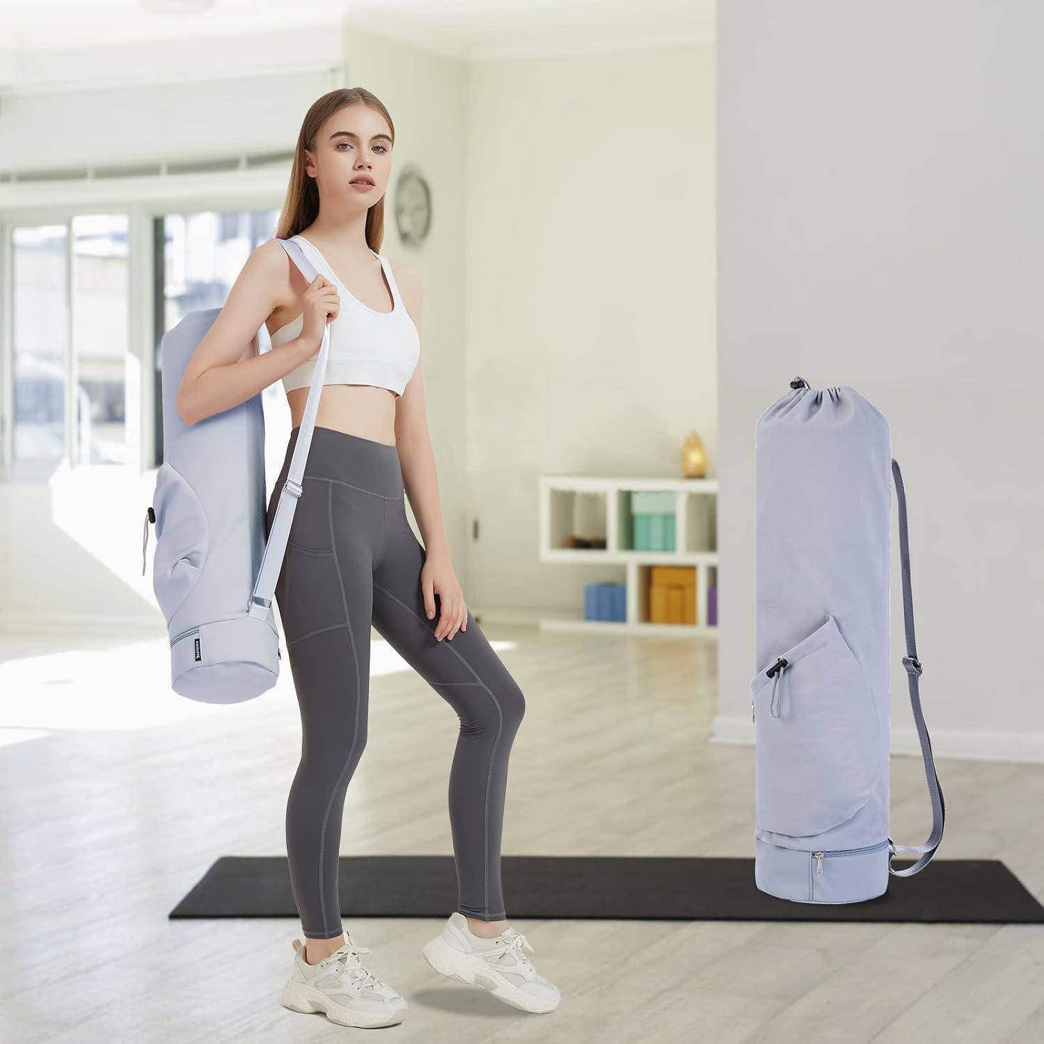 Yogatasche Damen Gym Sporttasche mit Nassfach Blau