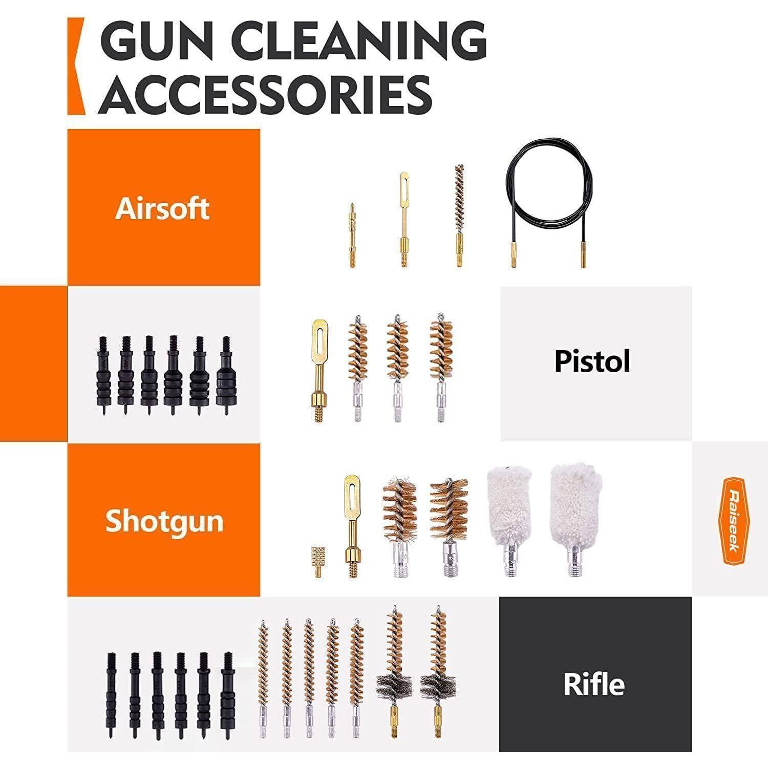 Gun Cleaning Kit Waffenreinigungsset für Gewehr Pistolen Schrotflinten
