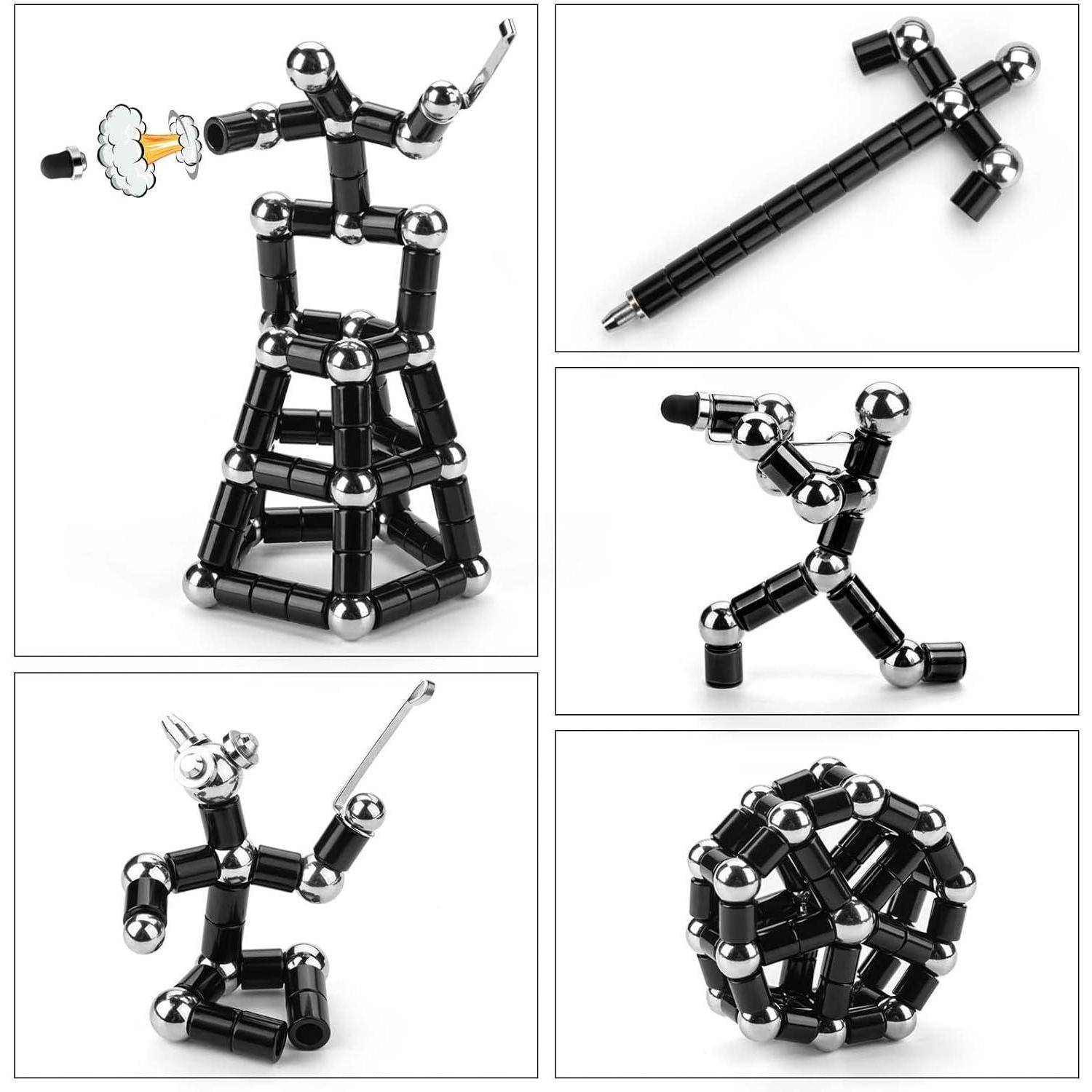Magnetischer Fidget Pen Stressabbau Stift 49tlg. Set in Geschenkbox