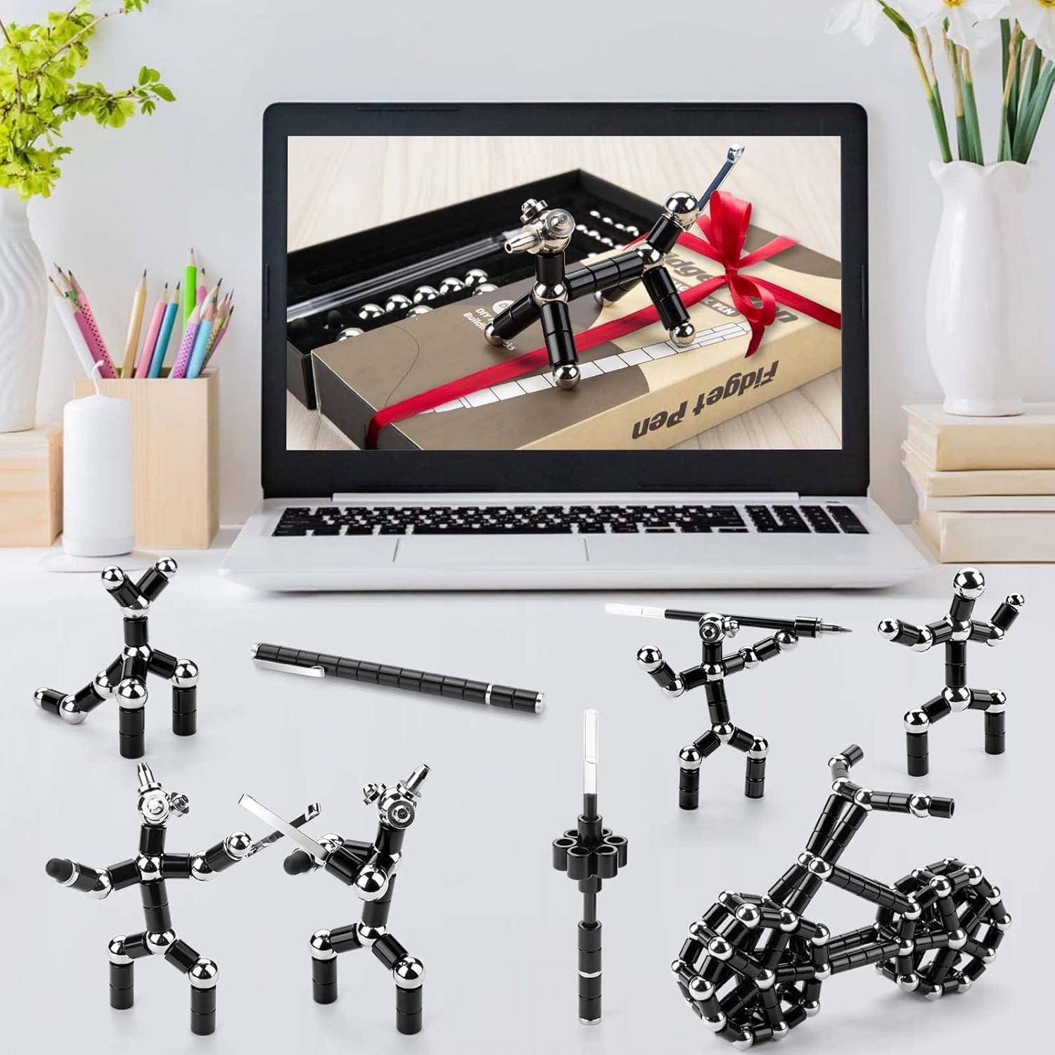 Magnetischer Fidget Pen Stressabbau Stift 49tlg. Set in Geschenkbox