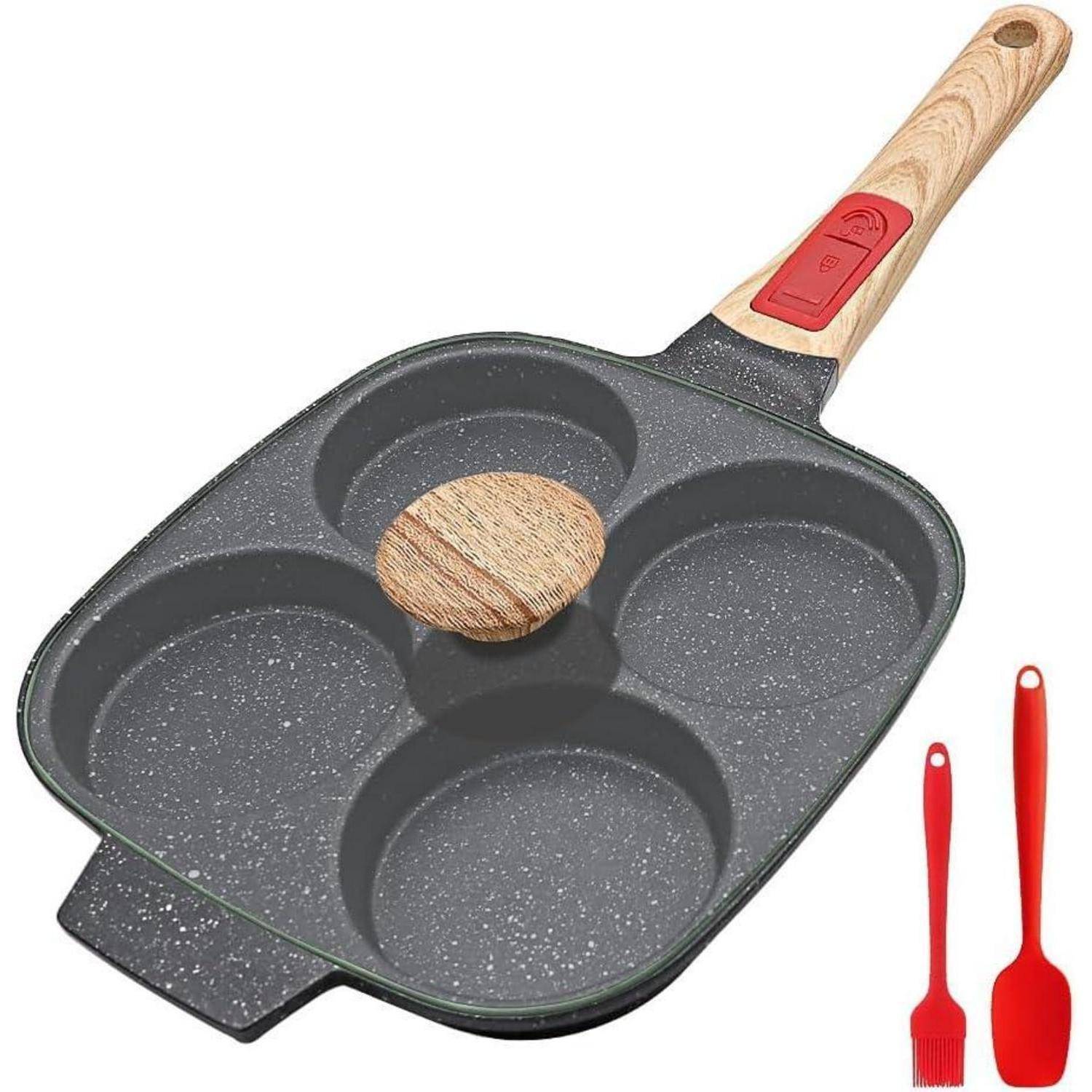 Spiegeleipfanne 21cm Aluminium Induktion Abnehmgriff Schwarz