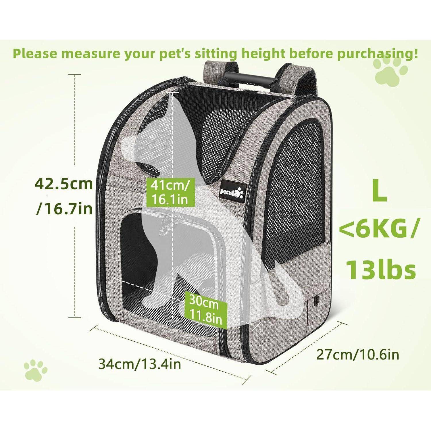 Hunderucksack Erweiterbar Faltbar Katzenrucksack Große Katzen