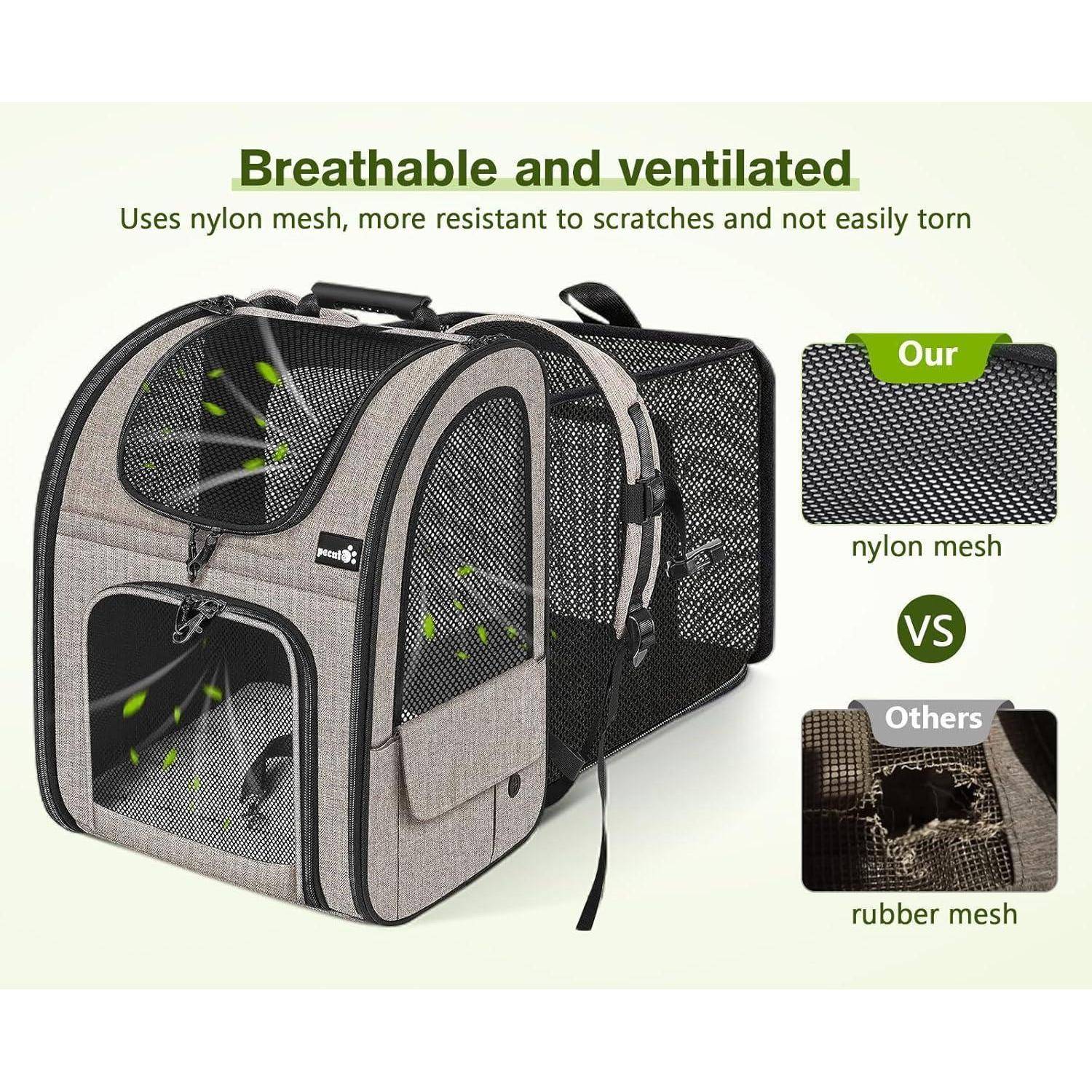 Hunderucksack Erweiterbar Faltbar Katzenrucksack Große Katzen