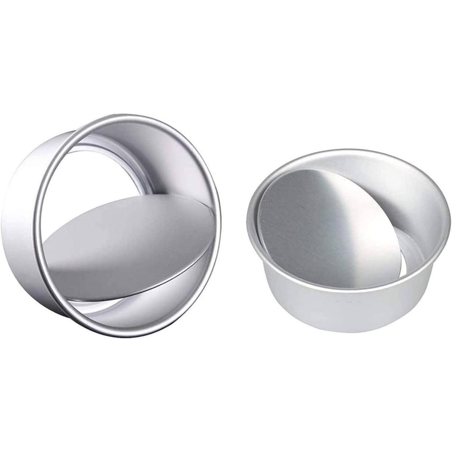 Tortenform Backformen Set Aluminium Antihaft 6 Zoll 8 Zoll Silber