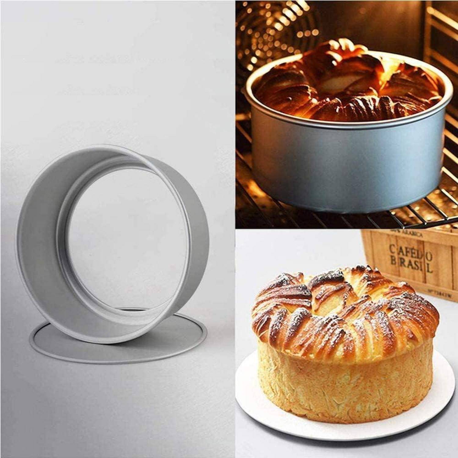 Tortenform Backformen Set Aluminium Antihaft 6 Zoll 8 Zoll Silber