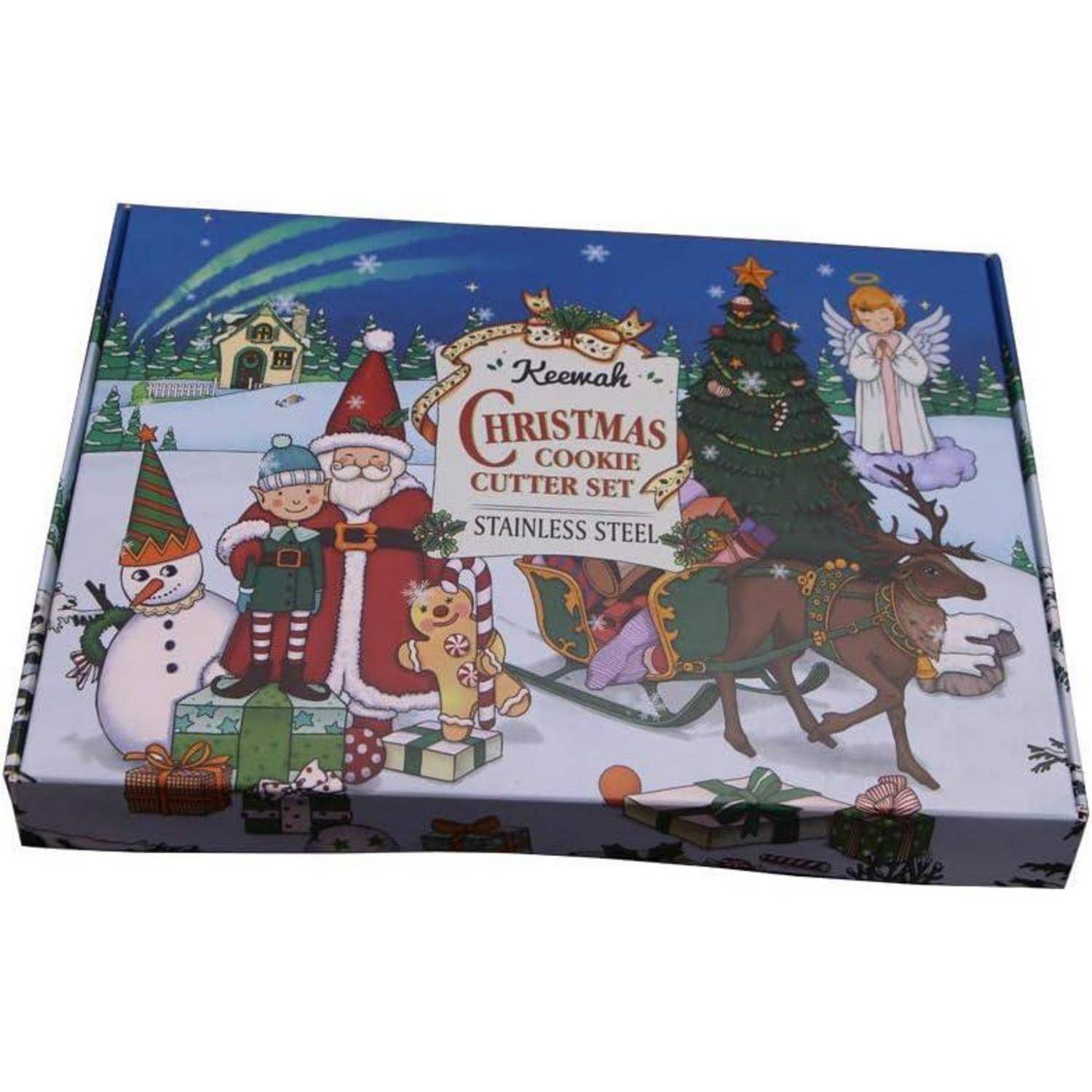 Weihnachten Ausstechformen Set 7 Stück Weihnachtsmann Rentier