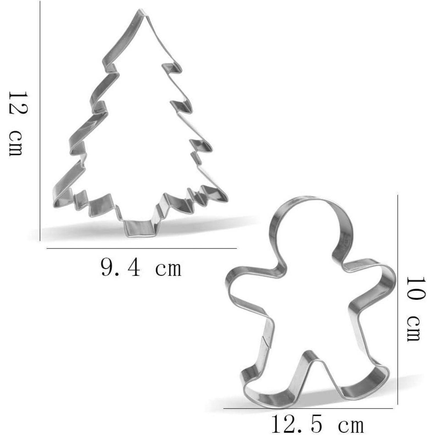 Weihnachten Ausstechformen Set 7 Stück Weihnachtsmann Rentier