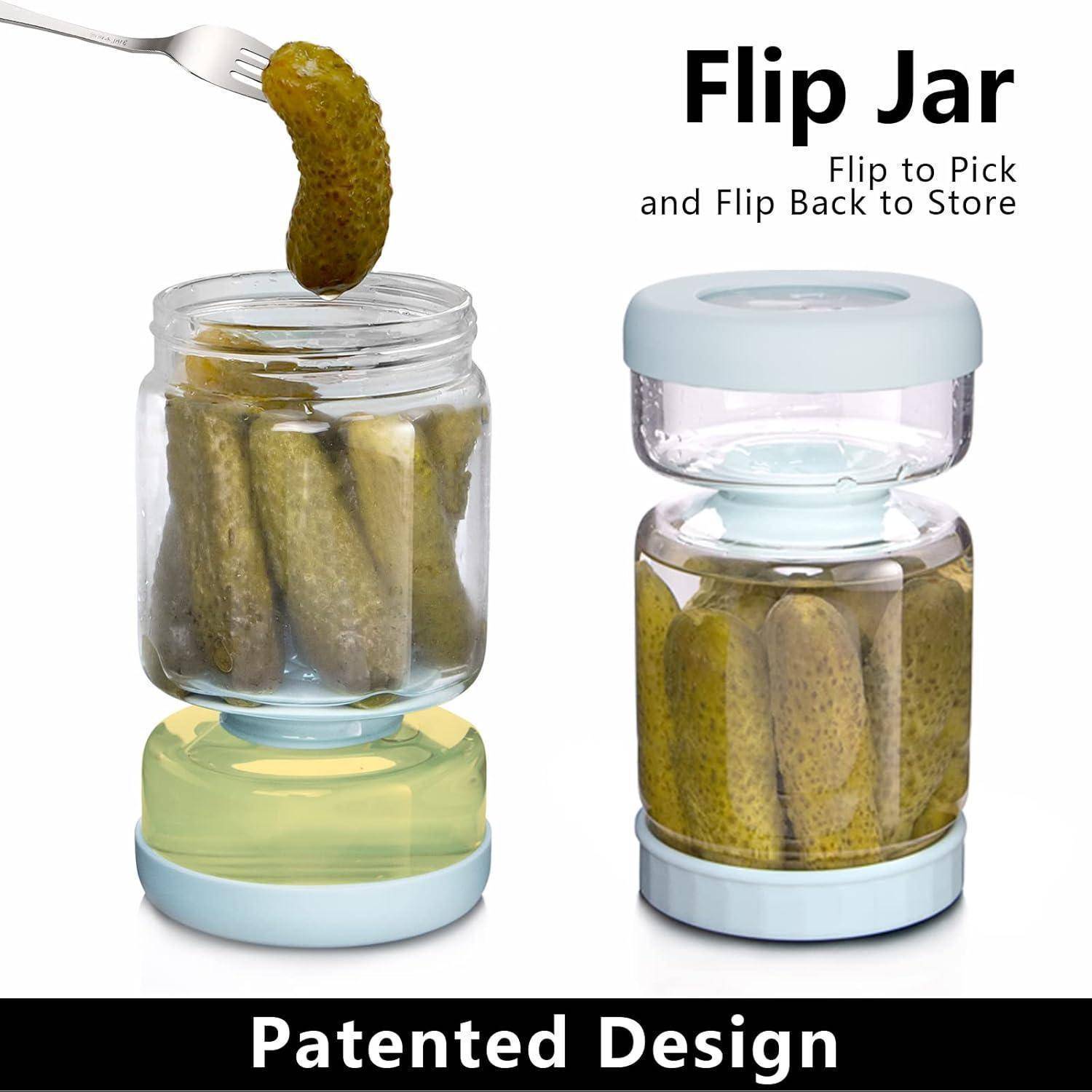 Einmachglas mit Sieb und Deckel 1L Olive Sanduhr Container Hofladen