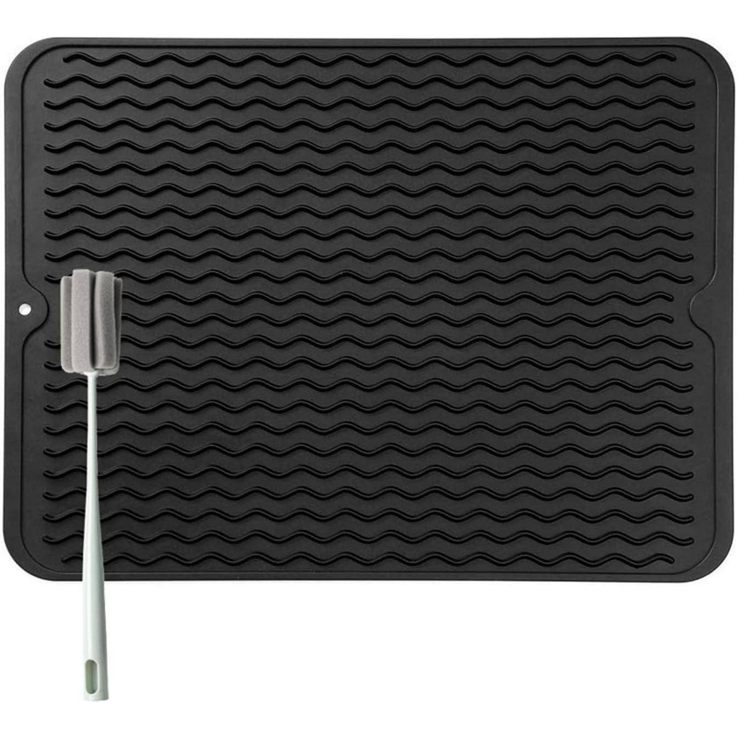 Abtropfmatte Silikon Geschirr 50x40cm BPA-frei Hitzebeständig