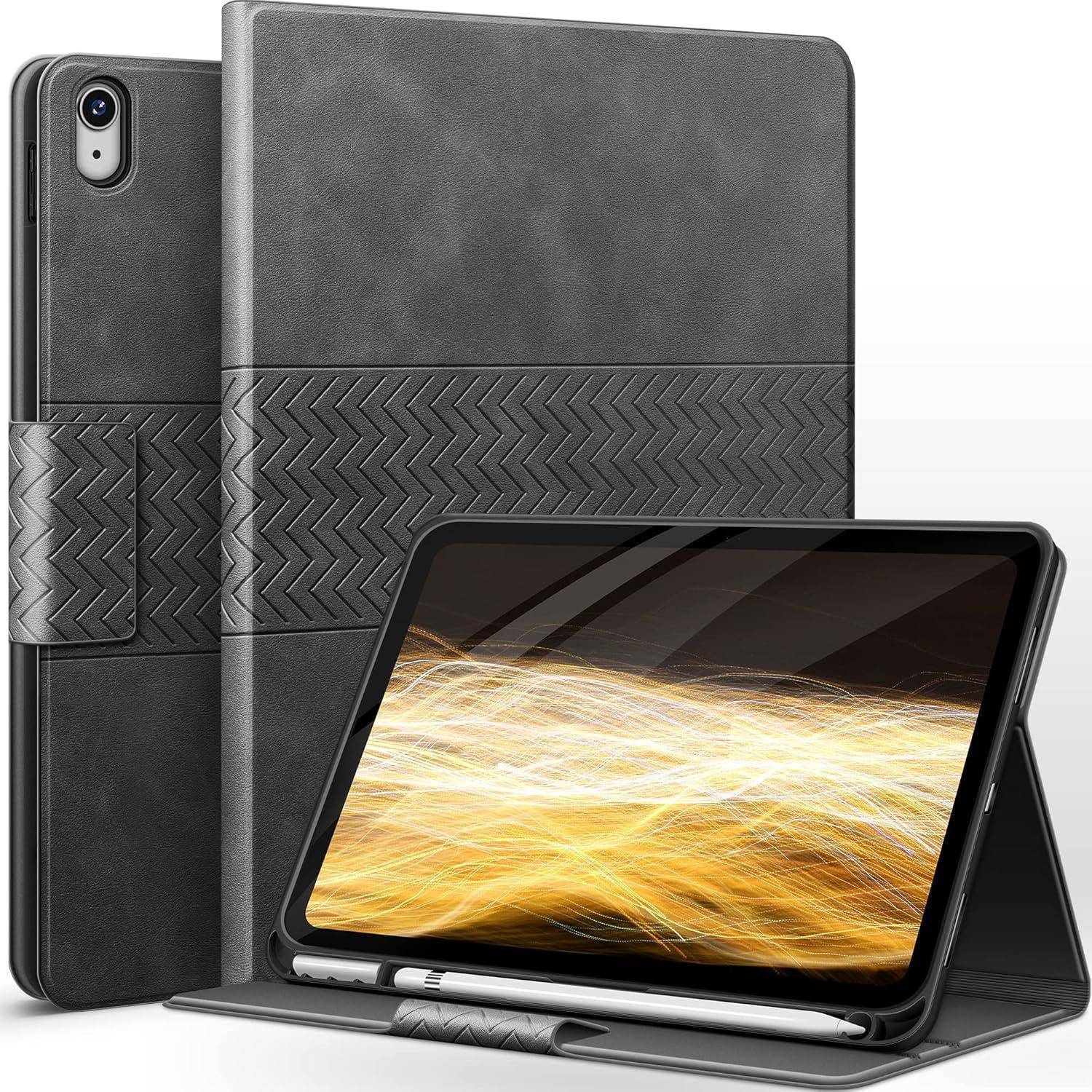 Hülle für iPad 10. Generation 2022 10,9 Zoll Apple Stifthalter Grau