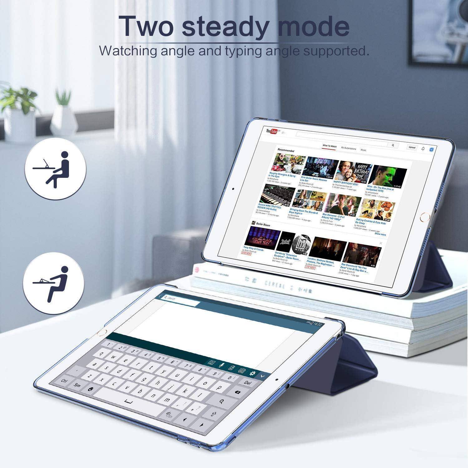 iPad 9.7 2018 Hülle Ultra Dünn mit Standfunktion Dunkelblau