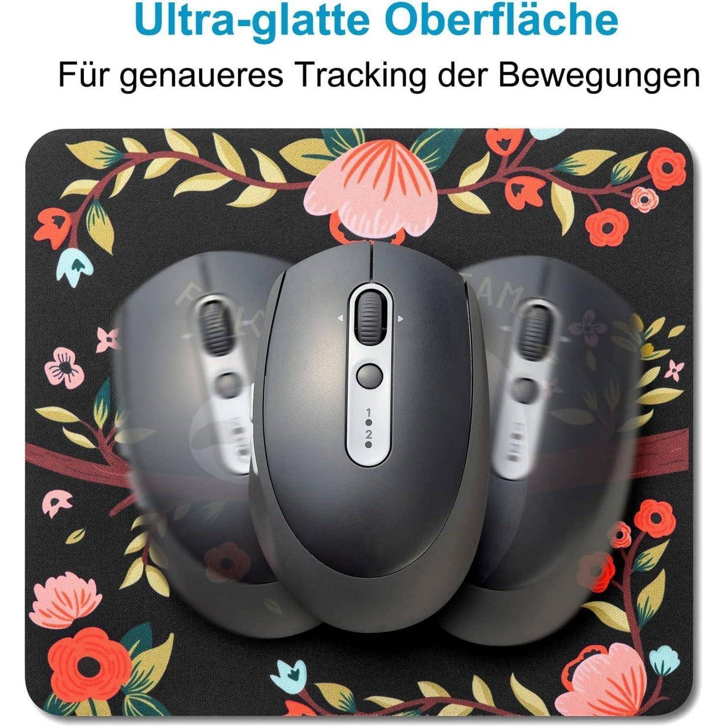 Kleines Mauspad 18 x 16 cm Mini Mousepad Bunt Lustiges Design Faultier