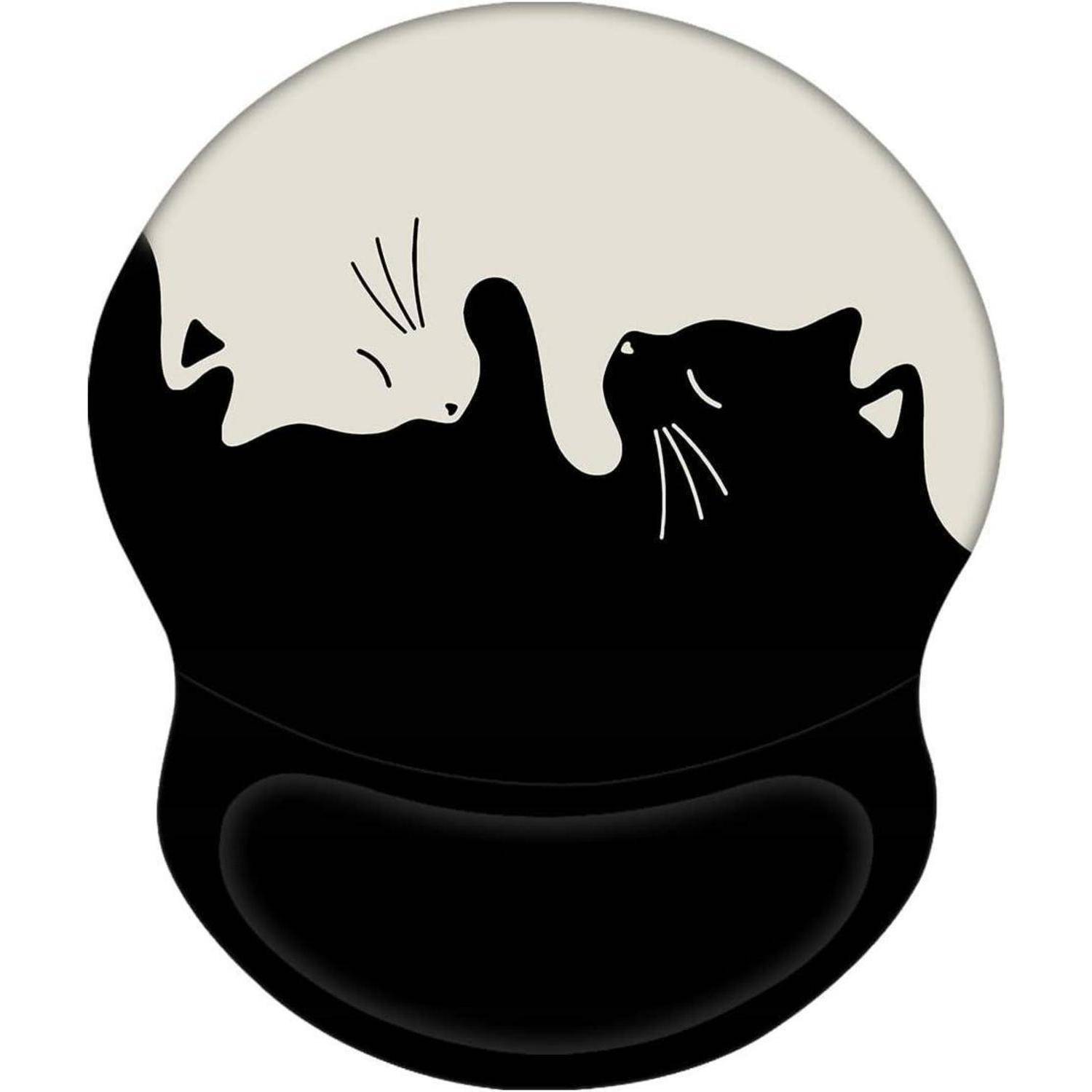 Ergonomisches Mauspad mit Gelkissen Katze Mousepad Handauflage MA-086