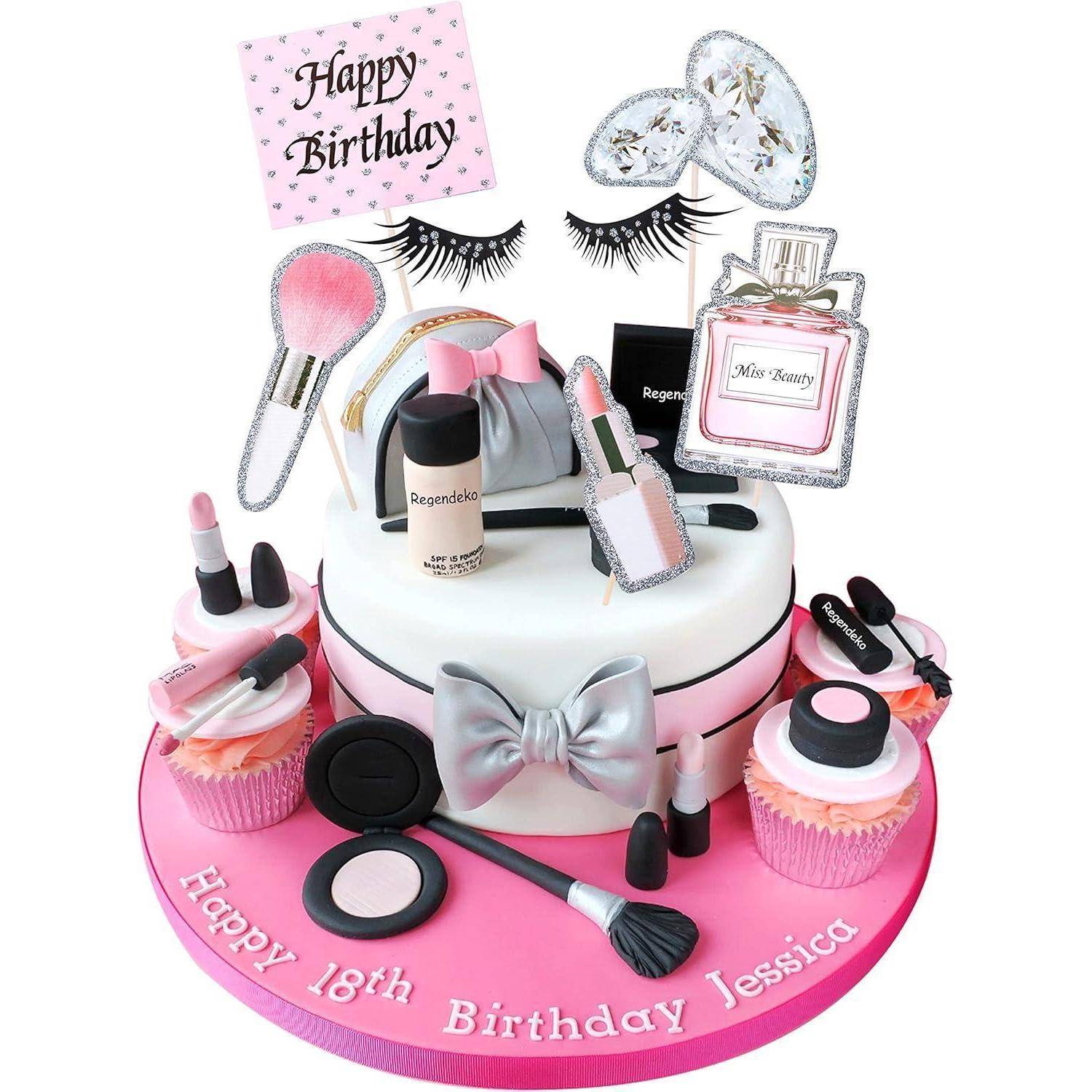 Geburtstag Mädchen Deko Kuchendekoration Cupcake Toppers Mädchen Thema