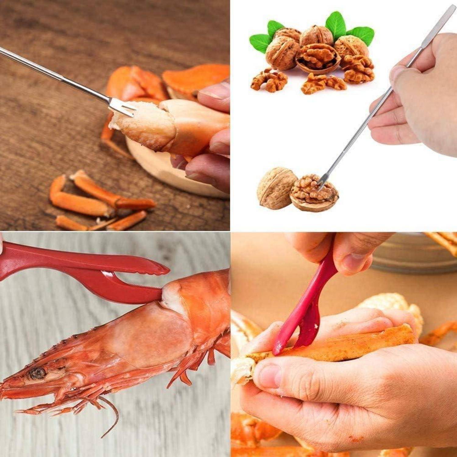 Meeresfrüchte-Werkzeug-Set 10-teilig Aufbewahrungstasche