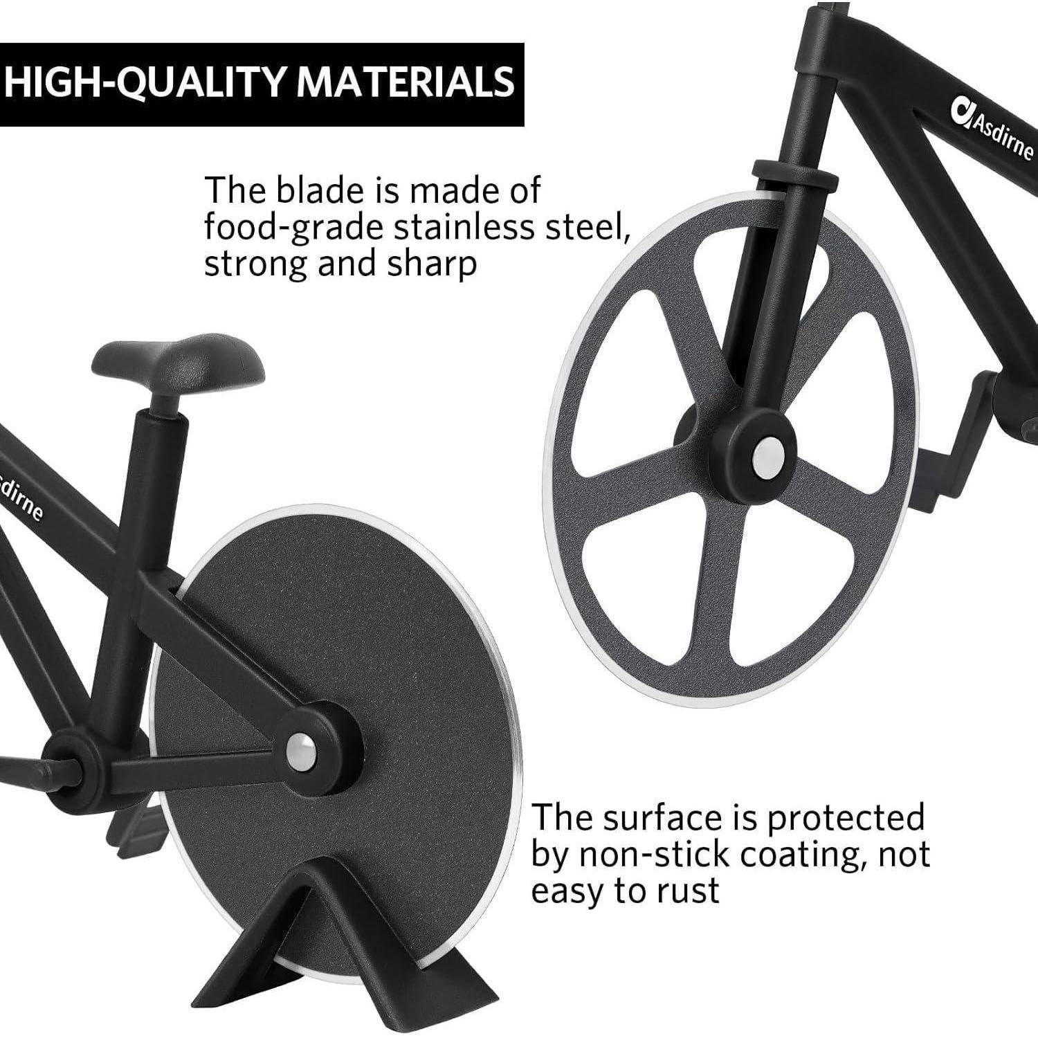 Pizzaschneider Fahrrad Rad Antihaftbeschichtung Edelstahl scharfe