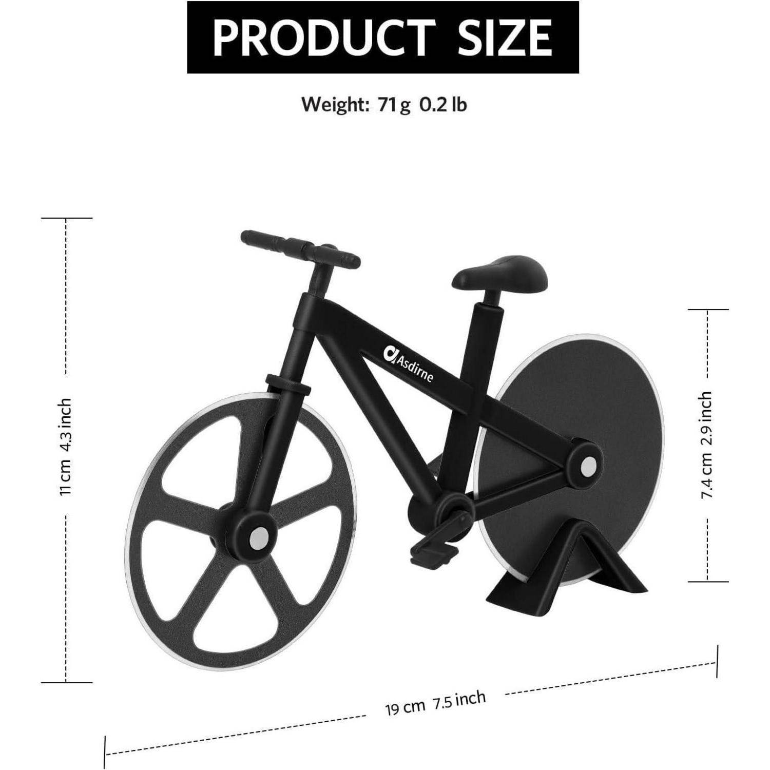 Pizzaschneider Fahrrad Rad Antihaftbeschichtung Edelstahl scharfe