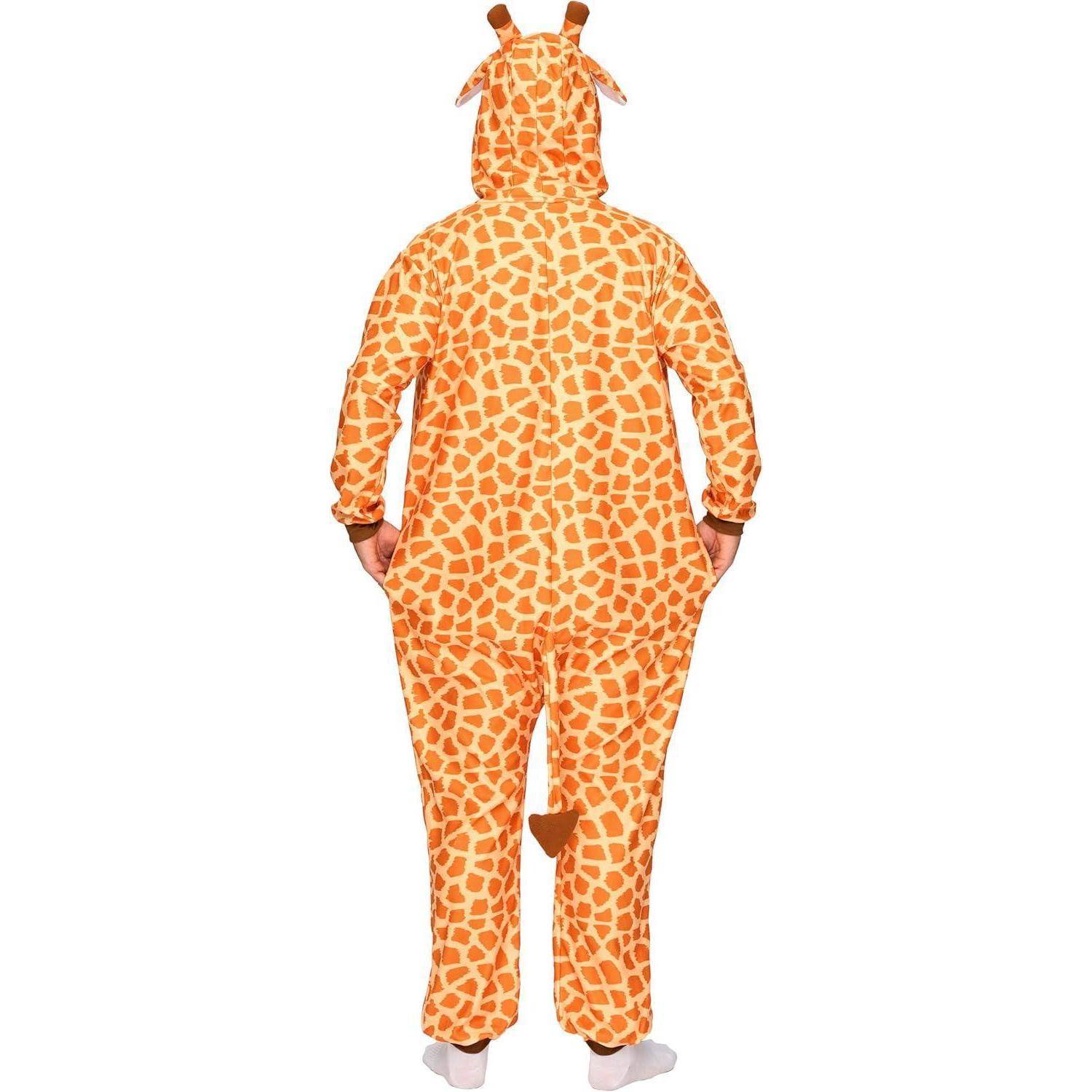 Plüsch Pyjama Unisex Jumpsuit Giraffe Kostüm Halloween L Orange