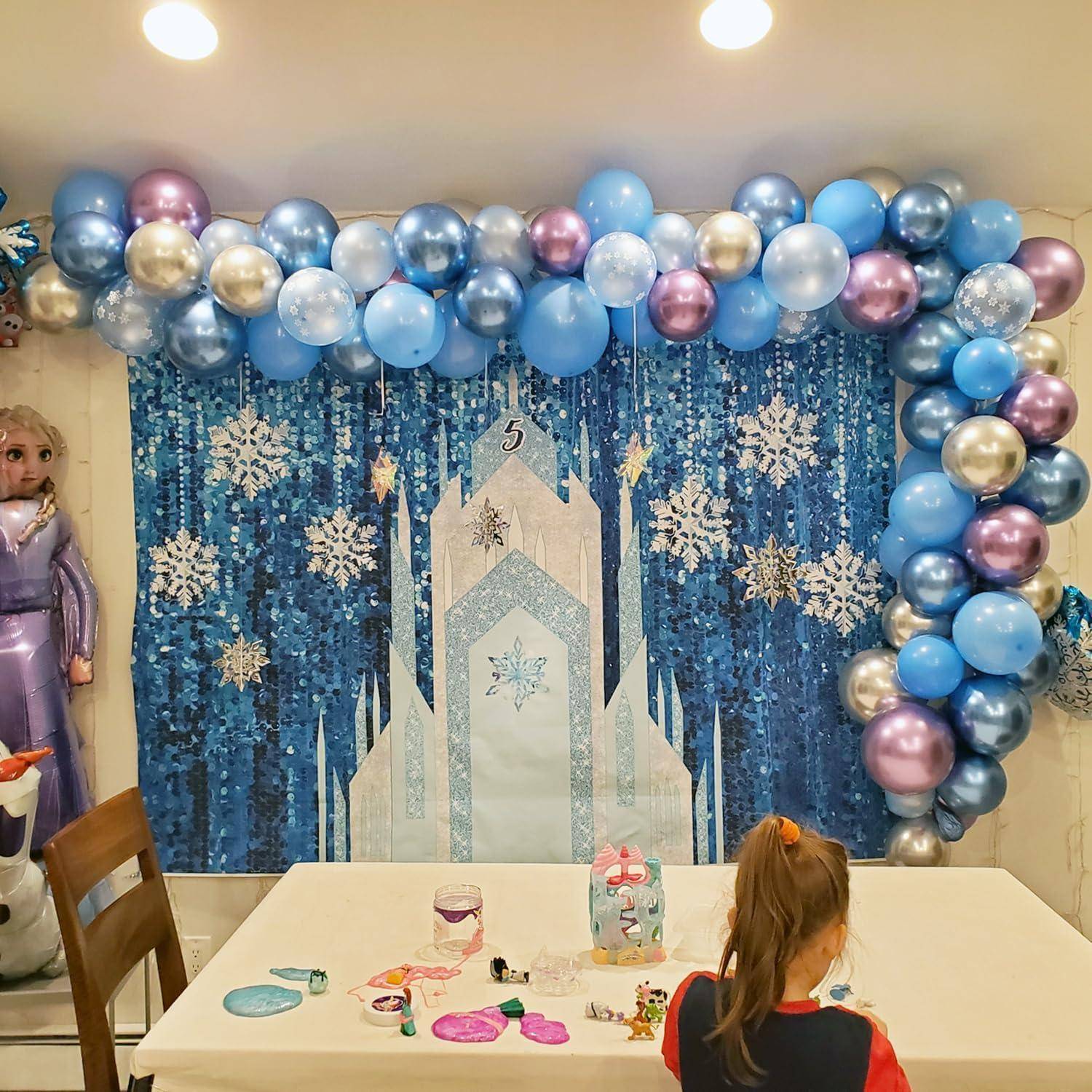 Winter Wonderland Schneeflocke Luftballons Party Dekoration Kit 99er
