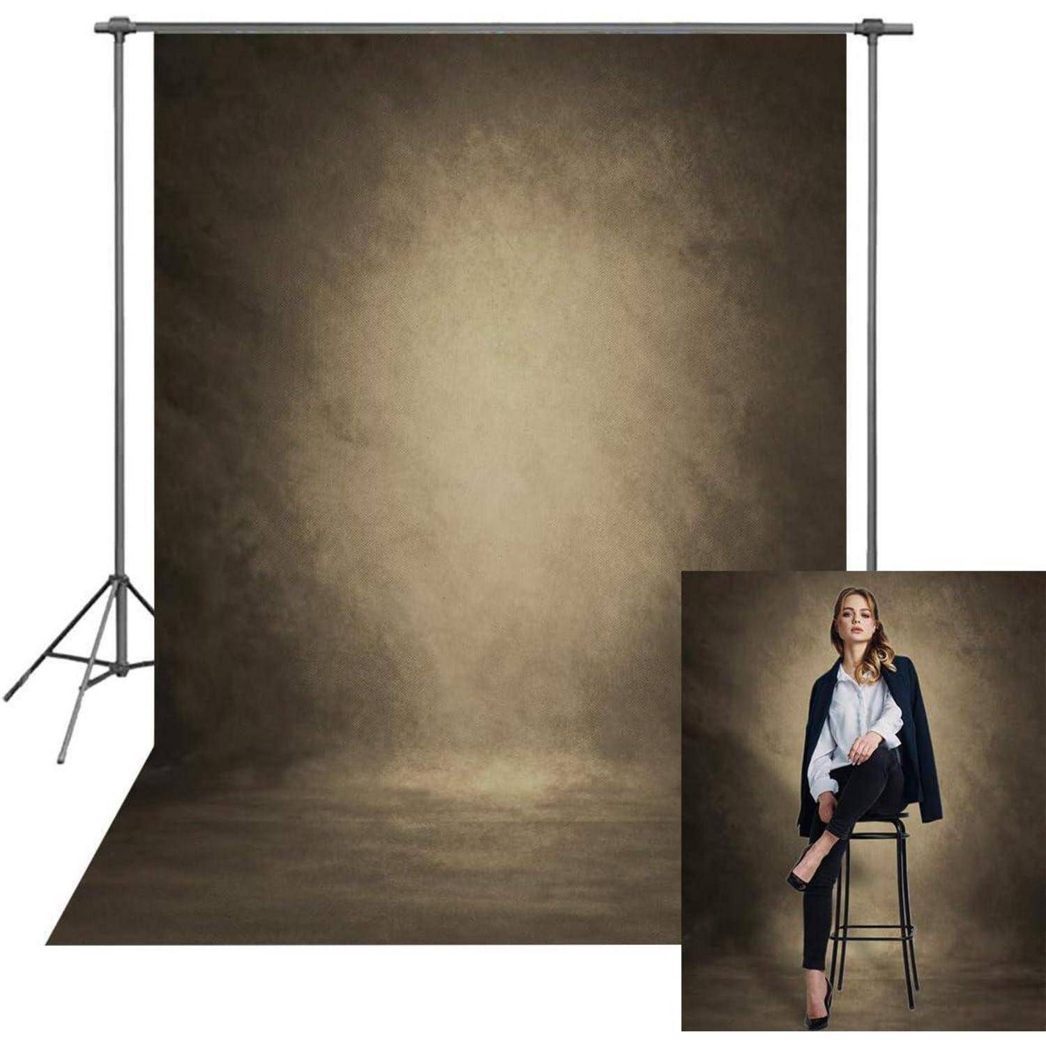 Retro Abstrakt Braun Textur Portrait Fotografie Hintergrund 150x210cm