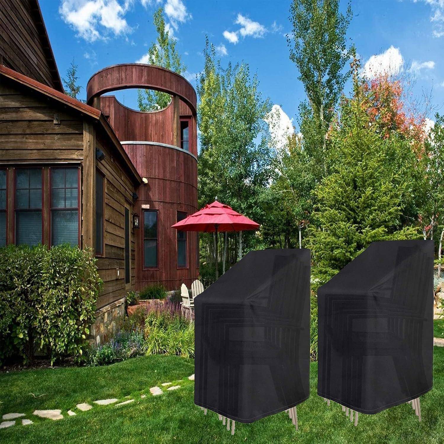 Gartenstühle Abdeckung 420D Wasserdicht Winddicht, Schutzhülle