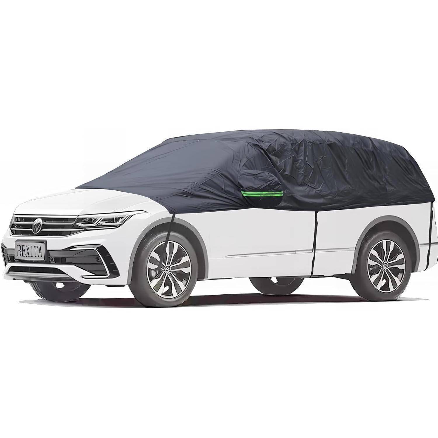 Halbgarage Auto Winter Abdeckplane wasserdicht für SUV & Kombi bis
