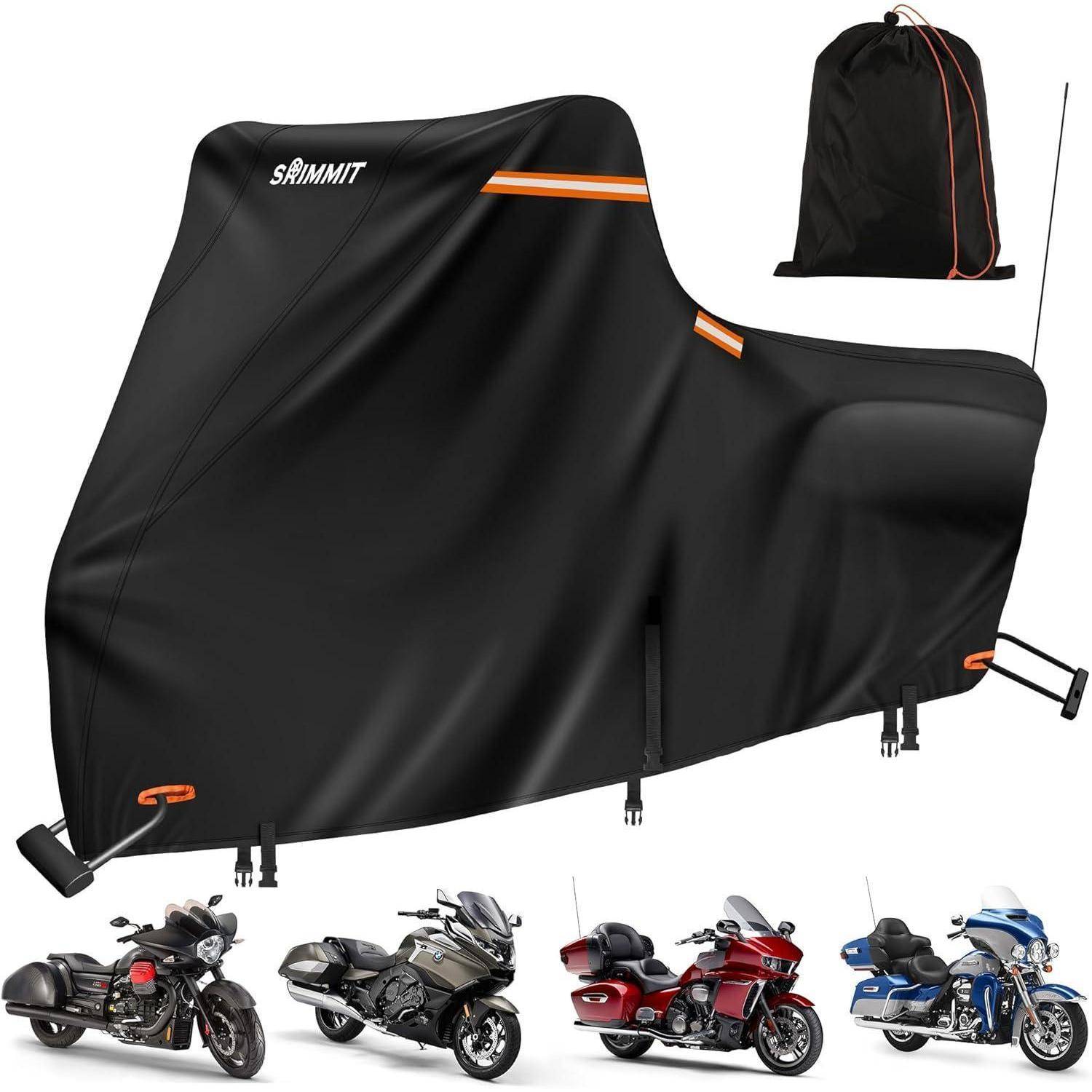 Motorrad Abdeckung Plane 420D Wasserdicht Harley Davidson Touring