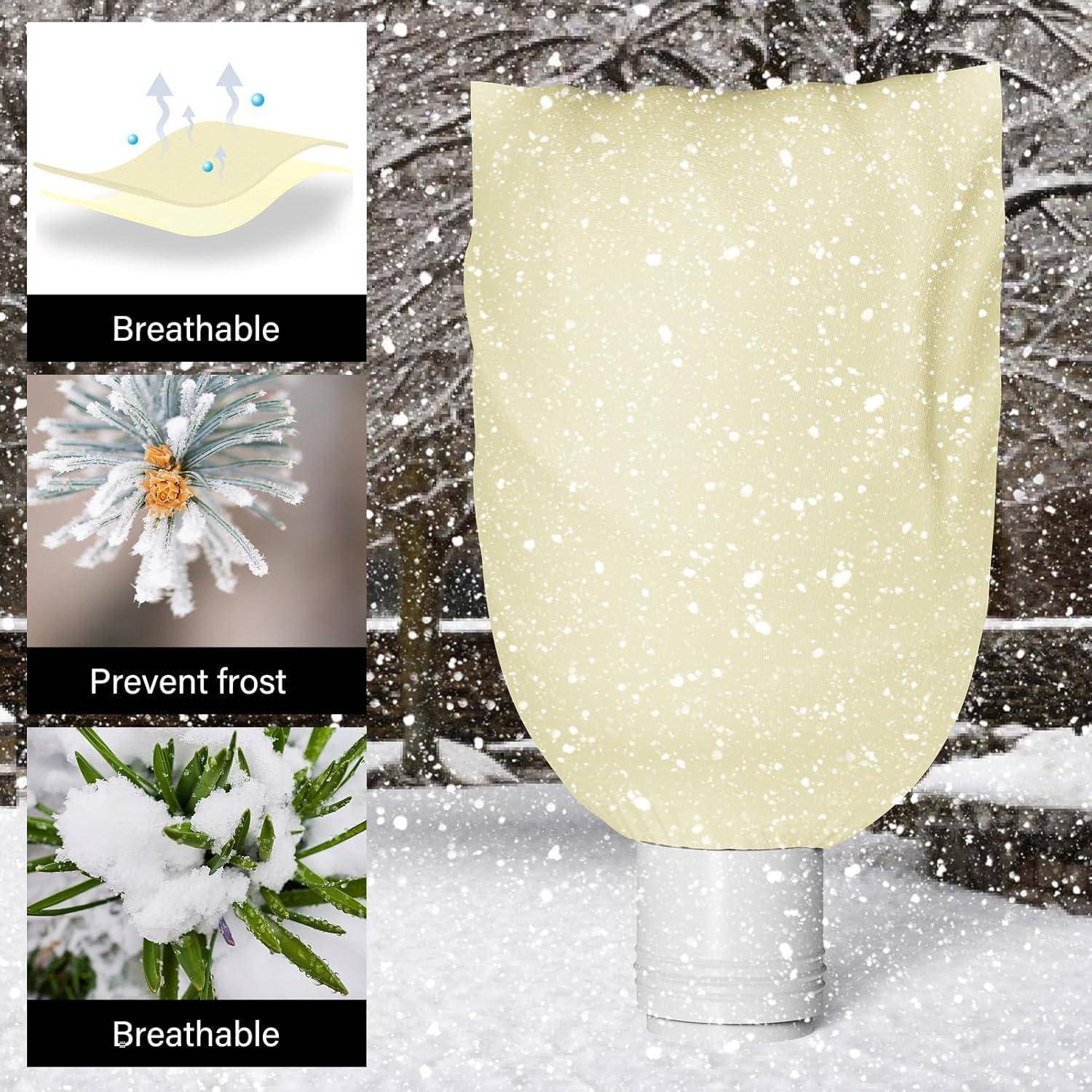 Winterschutz Pflanzenabdeckung 80x120cm Frostschutz Reißverschluss