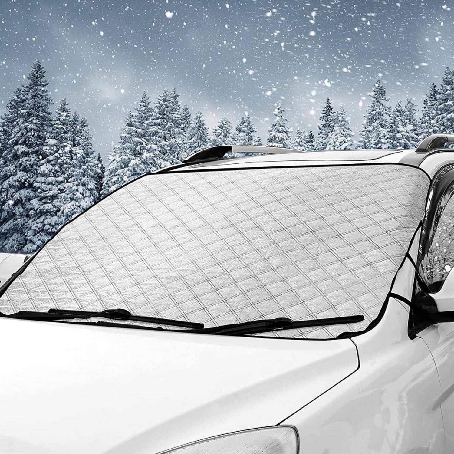 Frontscheibenabdeckung Auto Magnet Faltbar Winterabdeckung 190x100cm