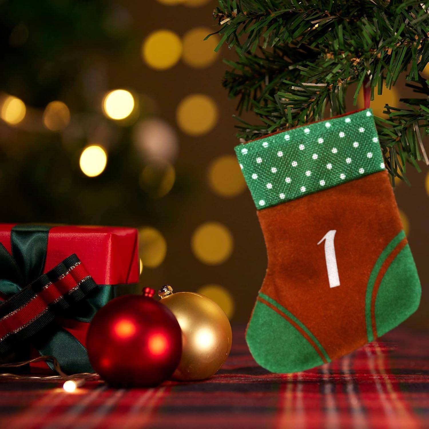 Adventskalender zum Befüllen 24 Aufhängen Filz Säckchen