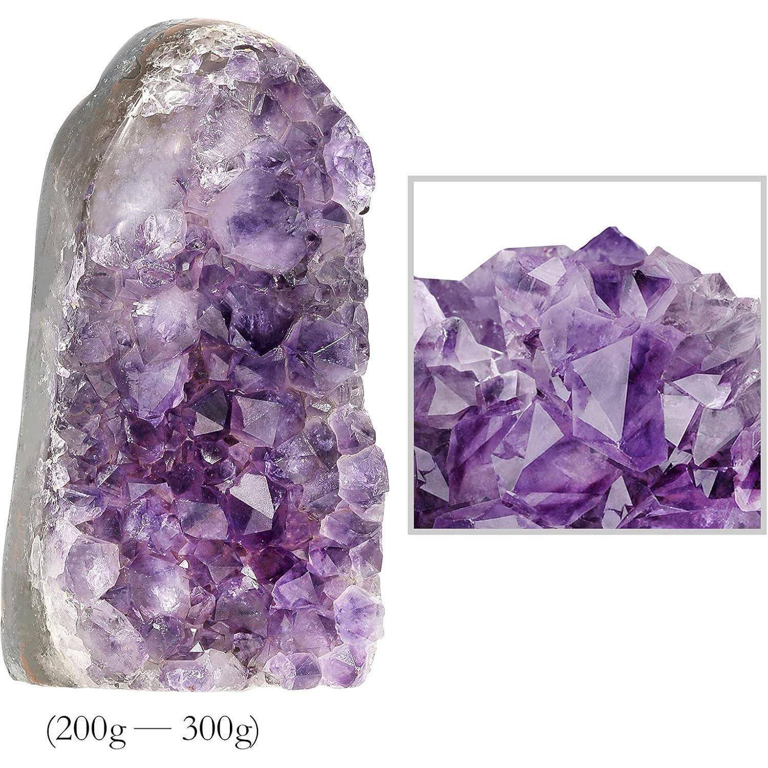 Natürlicher Amethyst Drusensegment Rohstein Cluster 200-300g