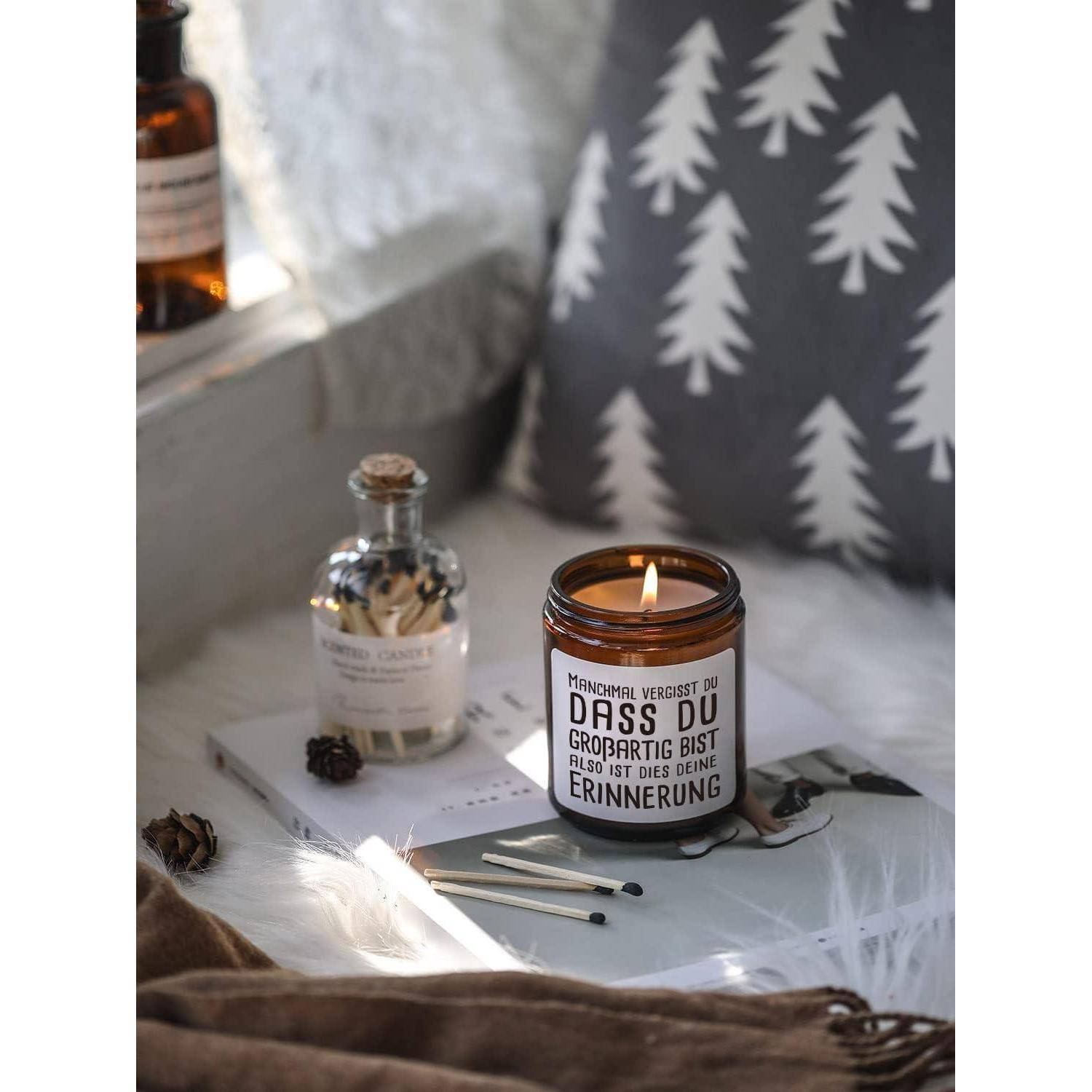 Duftkerze Natur Sojawachs 200g | Lustiges Geschenk Frauen