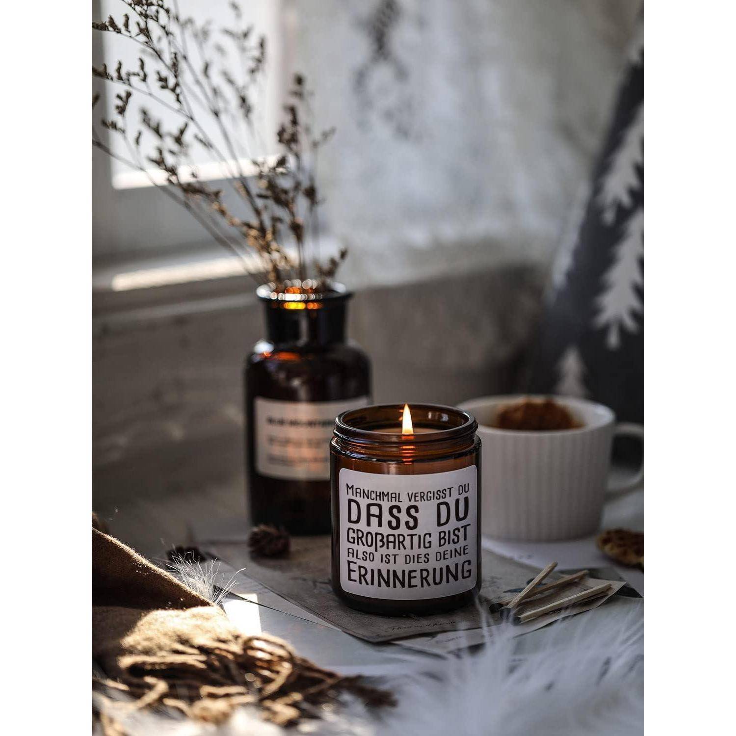 Duftkerze Natur Sojawachs 200g | Lustiges Geschenk Frauen