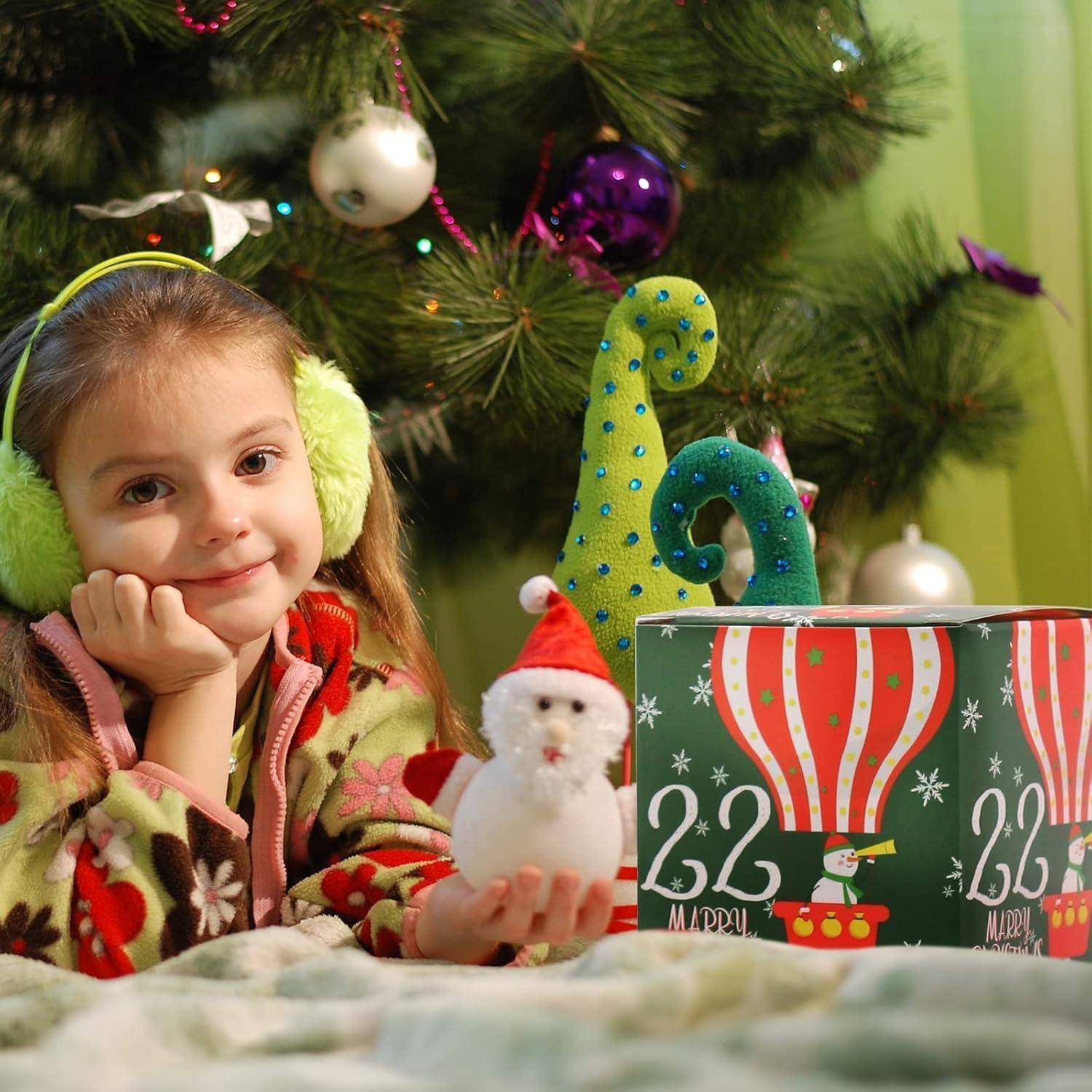 24 Weihnachts-Adventskalender zum Befüllen in Geschenktüten
