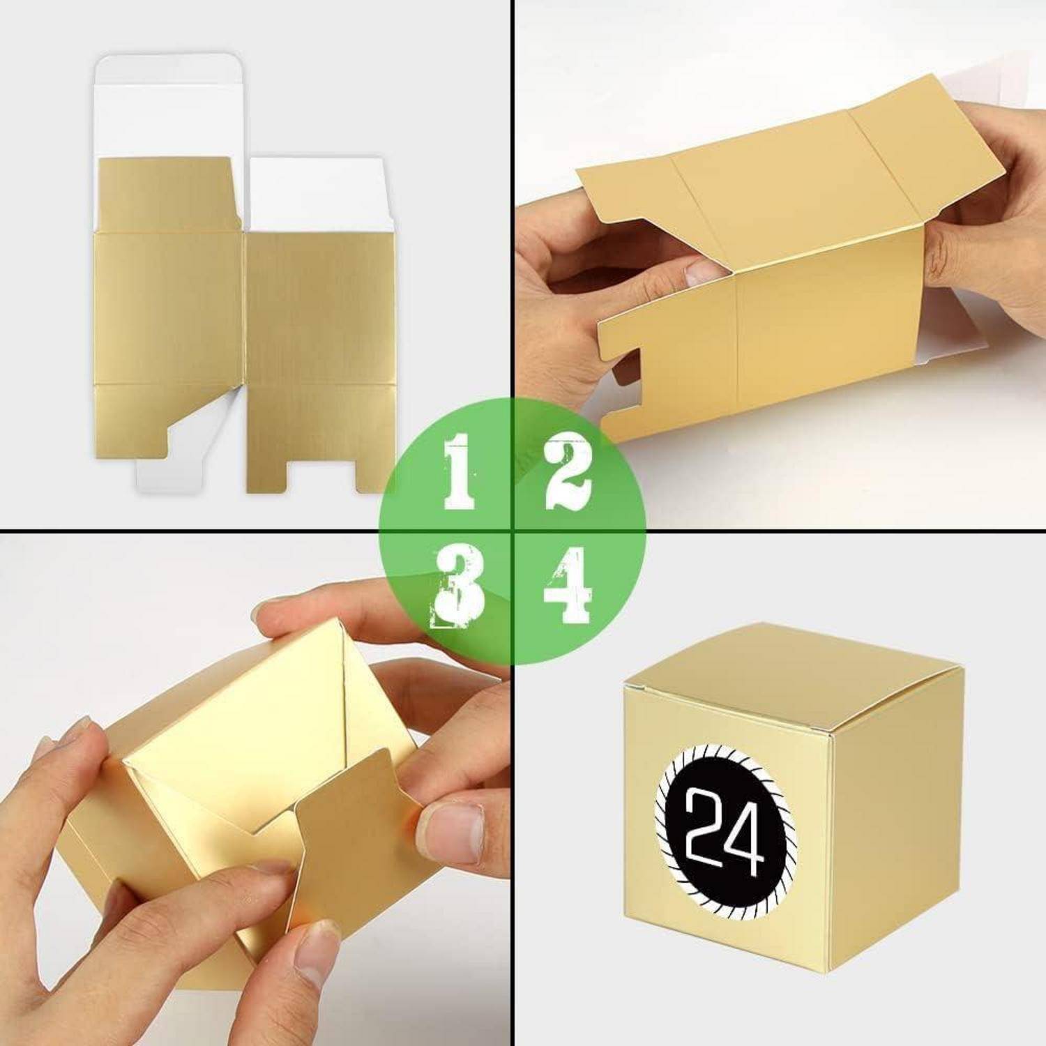 Adventskalender zum Befüllen 24 Schachteln DIY Geschenkboxen