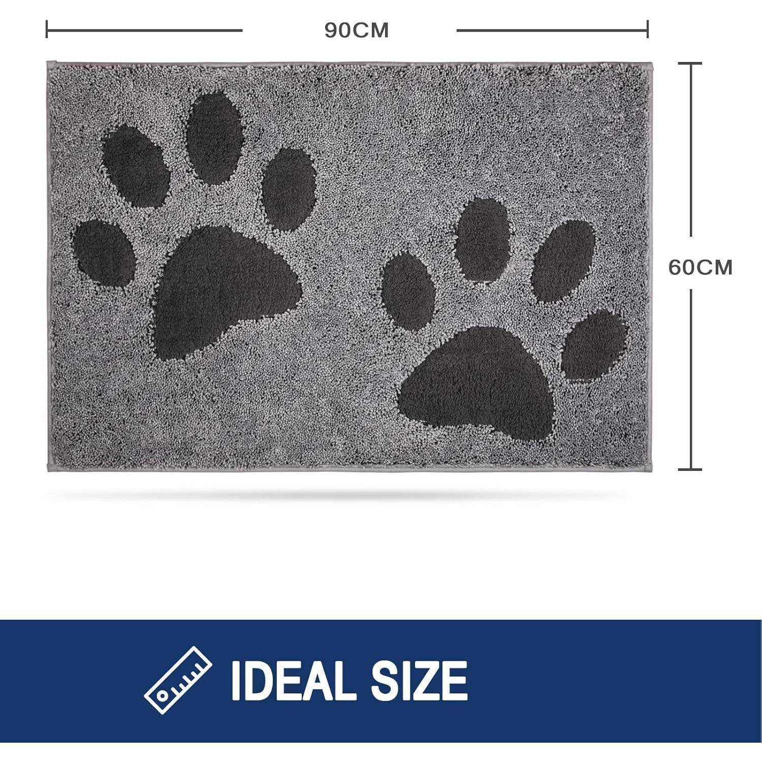 Schmutzfangmatte waschbar 60x90cm Fußmatte absorbierend rutschfest