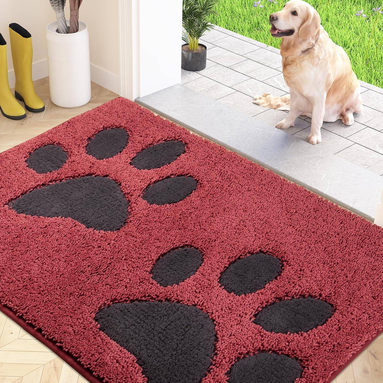 Schmutzfangmatte waschbar 80x120cm absorbierend rutschfeste Fußmatte