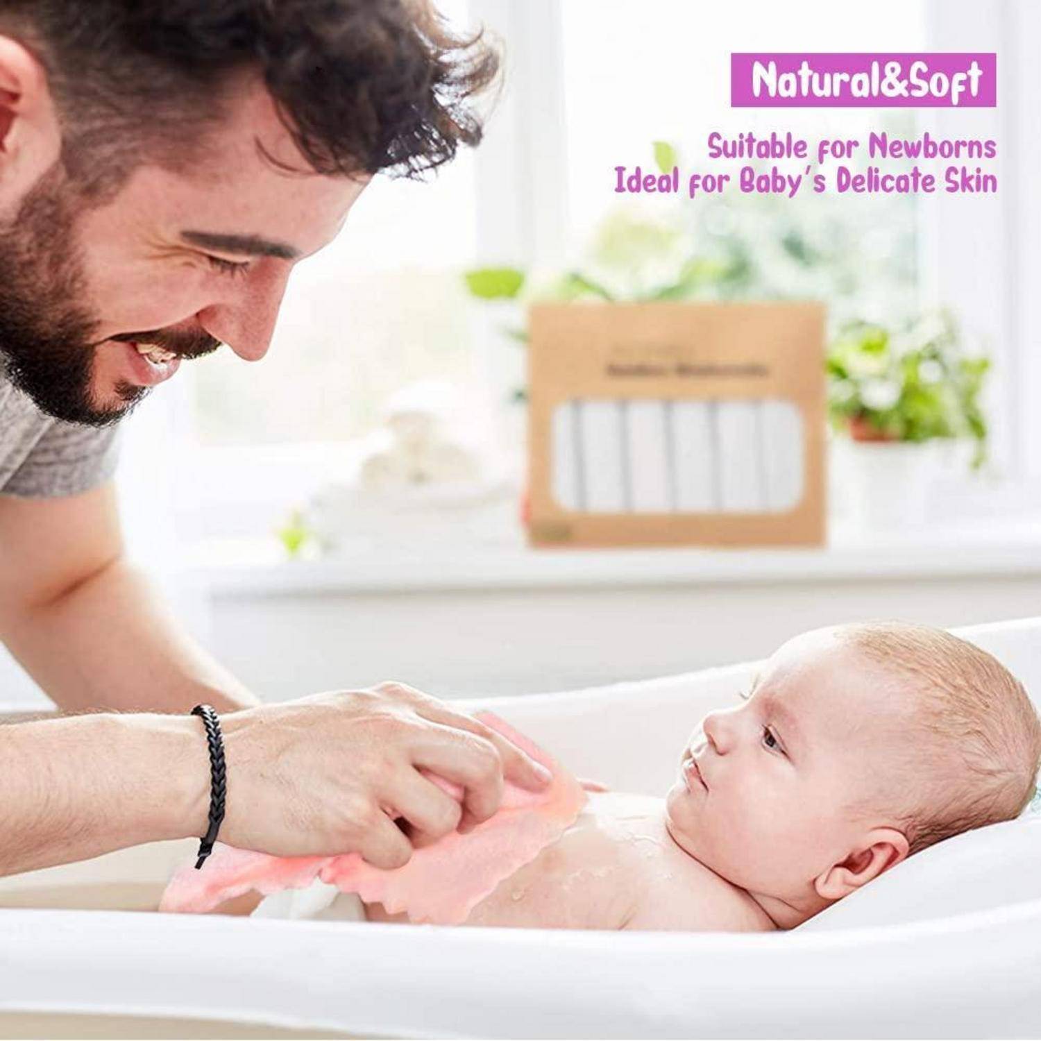 Baby Waschlappen 24 Stück Mikrofaser Korallenfleece superweich