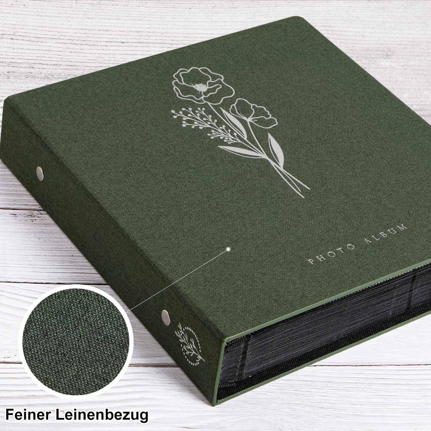 Fotoalbum 10x15 1000, Extra Großes XXL Leinen Einstecken Einsteckalbum