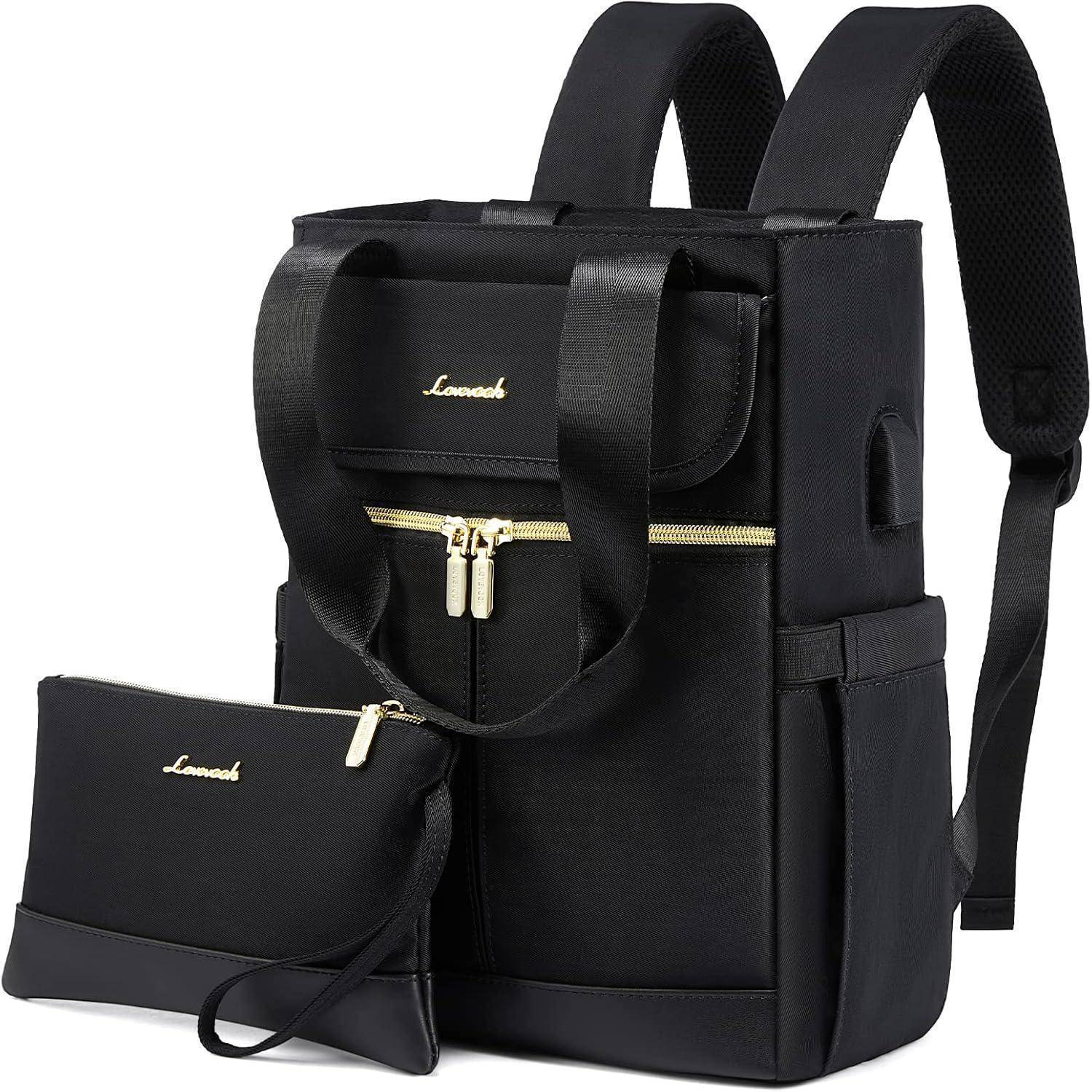 Rucksack Damen Klein Cityrucksack Handtasche 2 in 1 USB Ladeanschluss