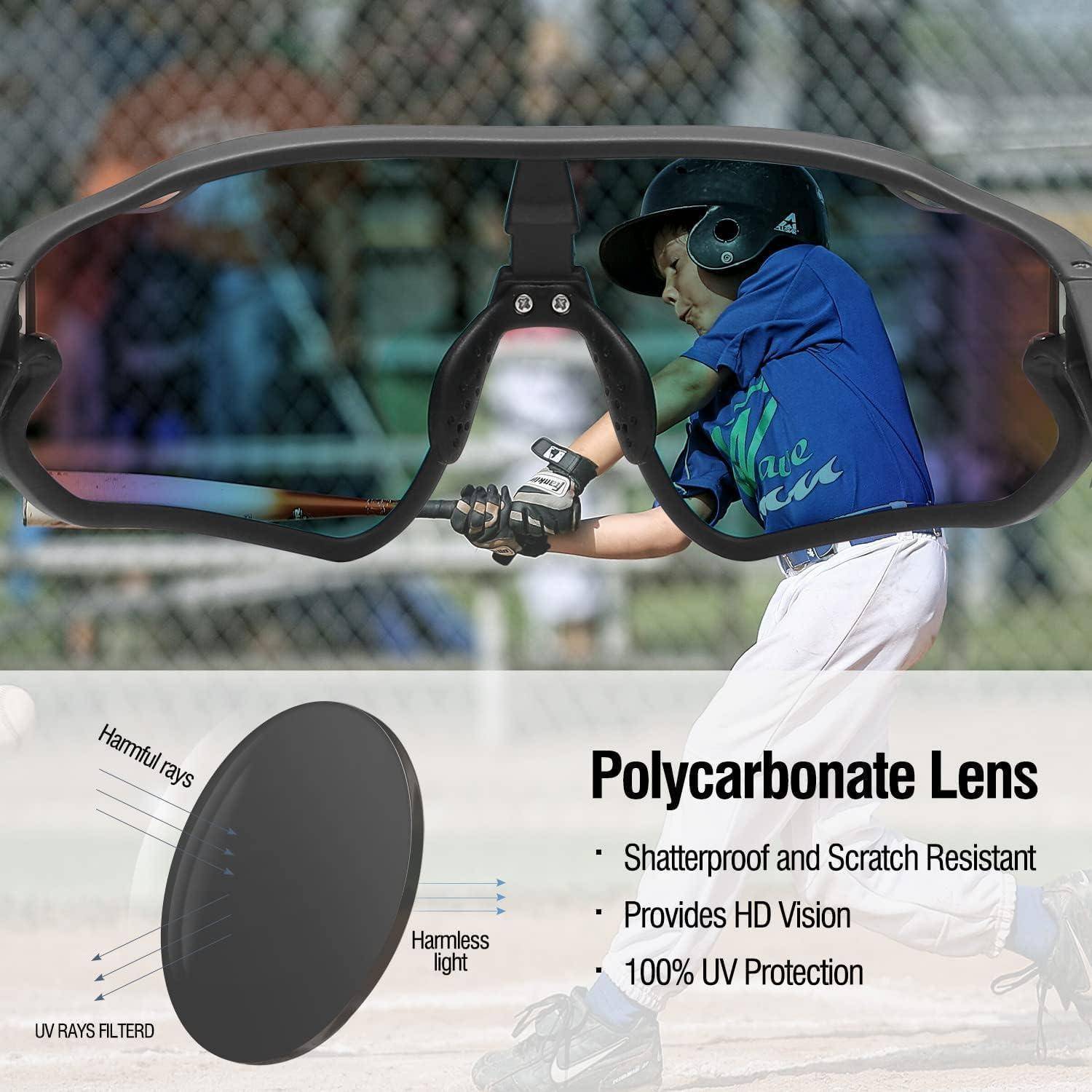 Kinder Sonnenbrille TR90 Rahmen UV400 Sport Radfahren Sonnenbrillen