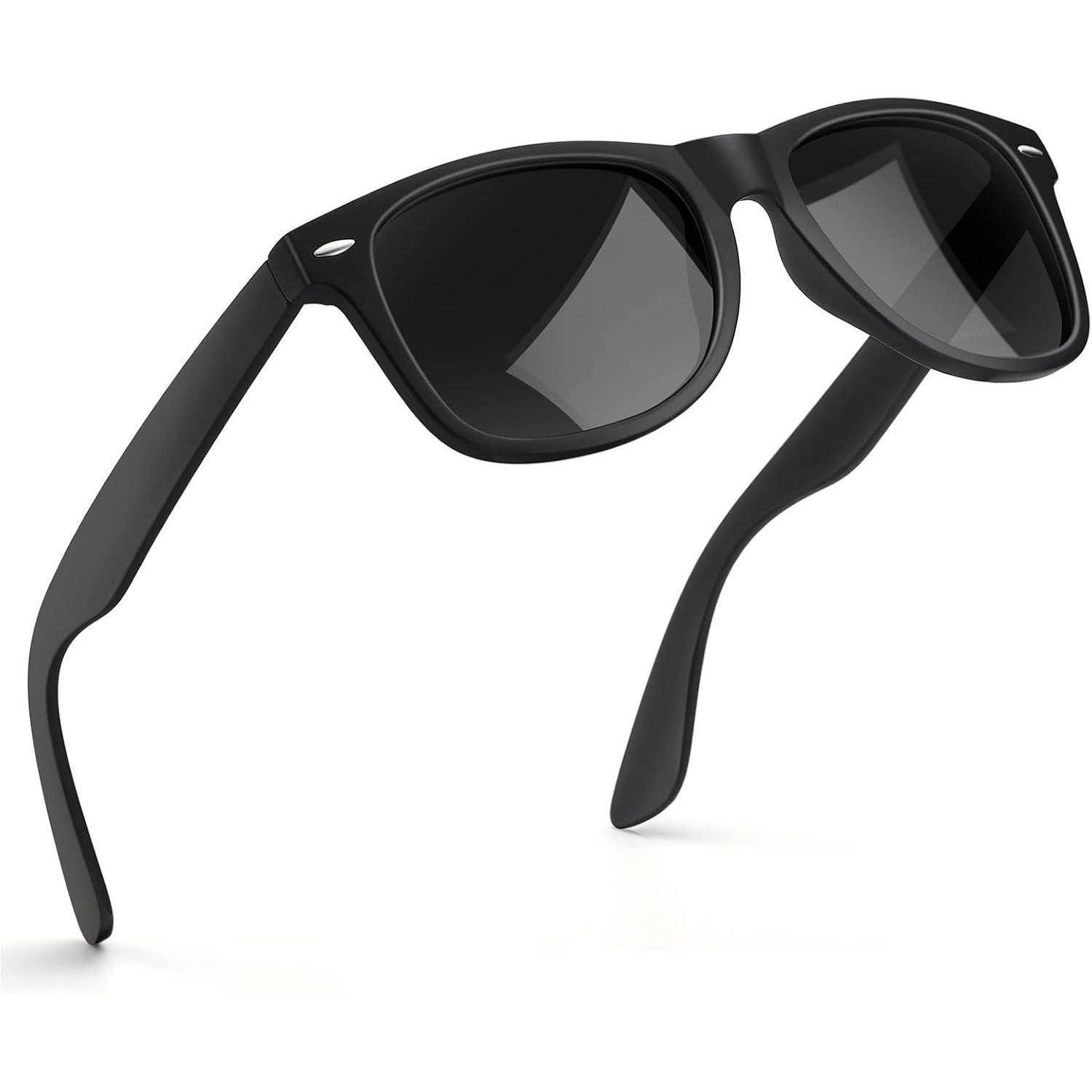 Sonnenbrille-Herren-Damen-Polarisiert-Rechteckig-UV400-Schutz-Vintage