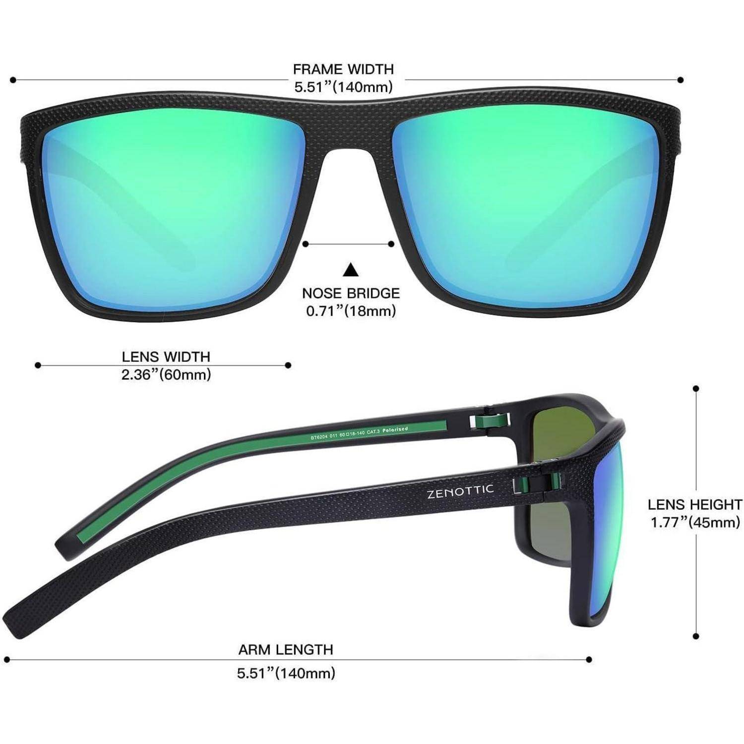 Polarisierte Sonnenbrille Herren TR90 Rahmen UV400 Schutz Quadrat