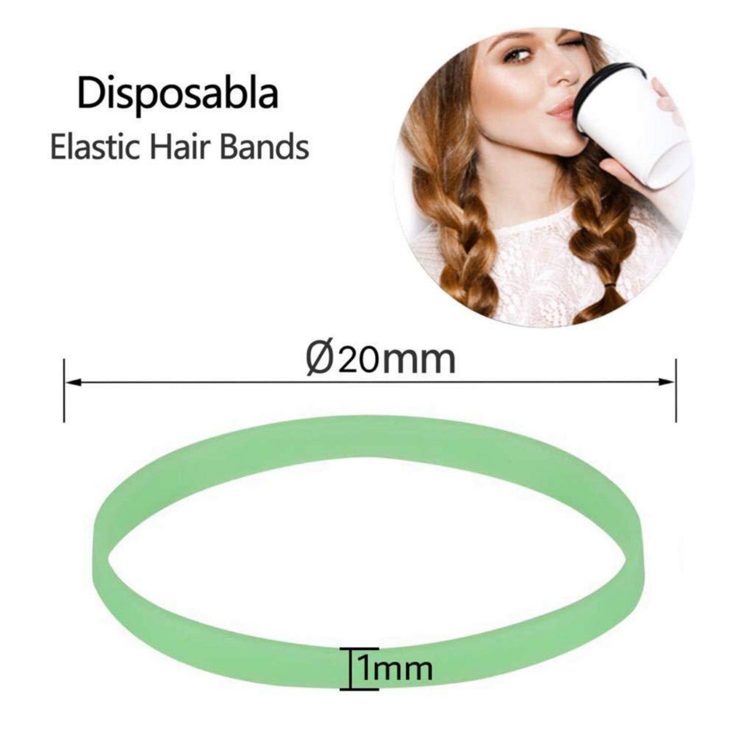Mini Haargummis 1000 Stück Mädchen Elastic Hair Ties Haarband