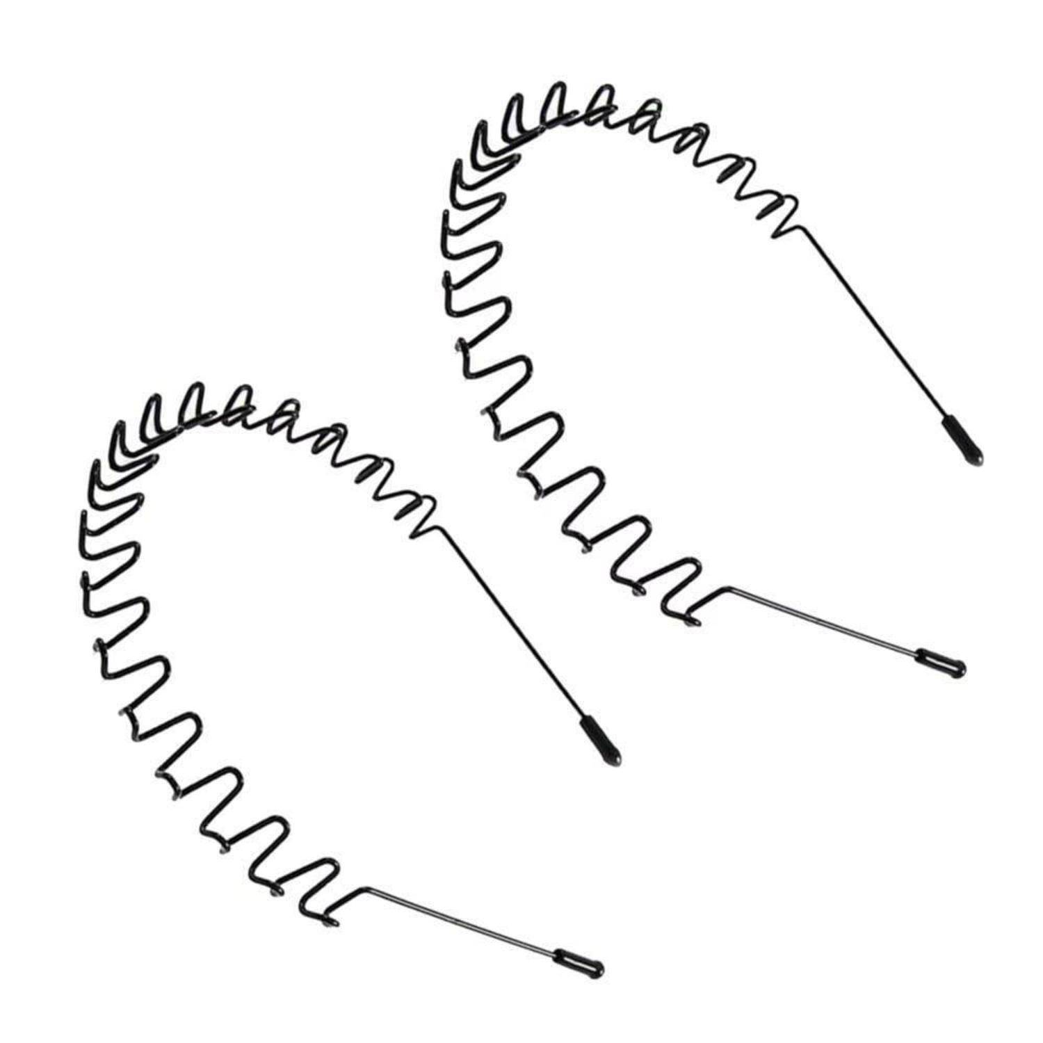 2er Set Metall Haarband Wave Stirnband elastisch rutschfest Outdoor
